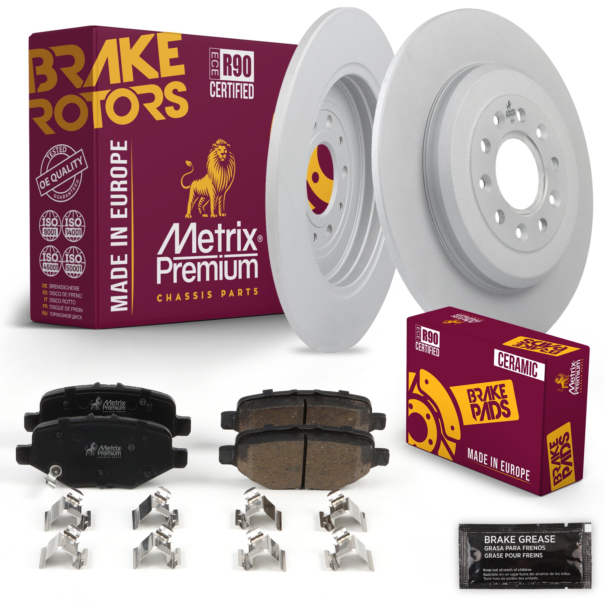Metrix Premium Chassis Parts Rear Brake Kit 91636MT OEM fit auto parts