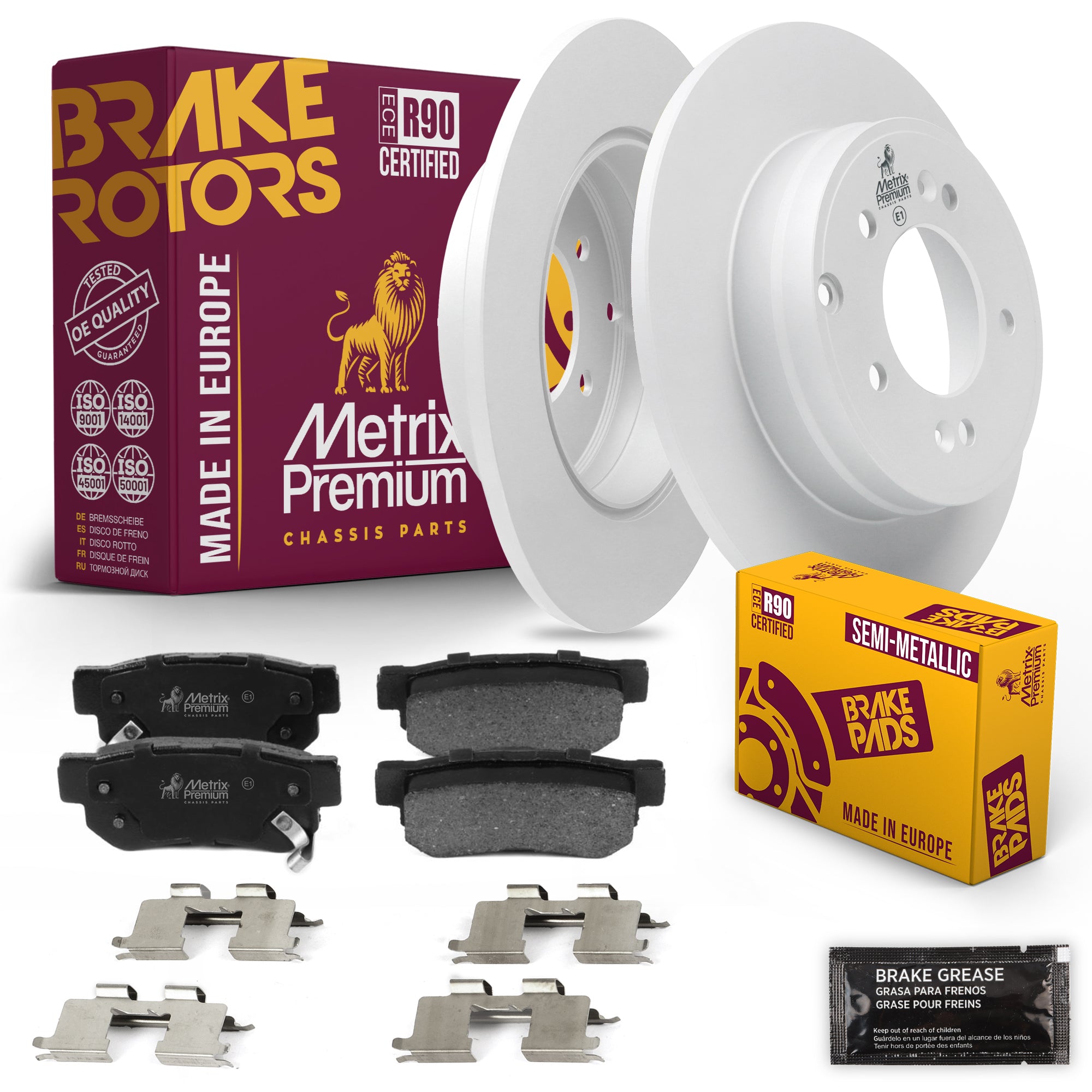 Metrix Premium Chassis Parts Rear Brake Kit 91639MT OEM fit auto parts