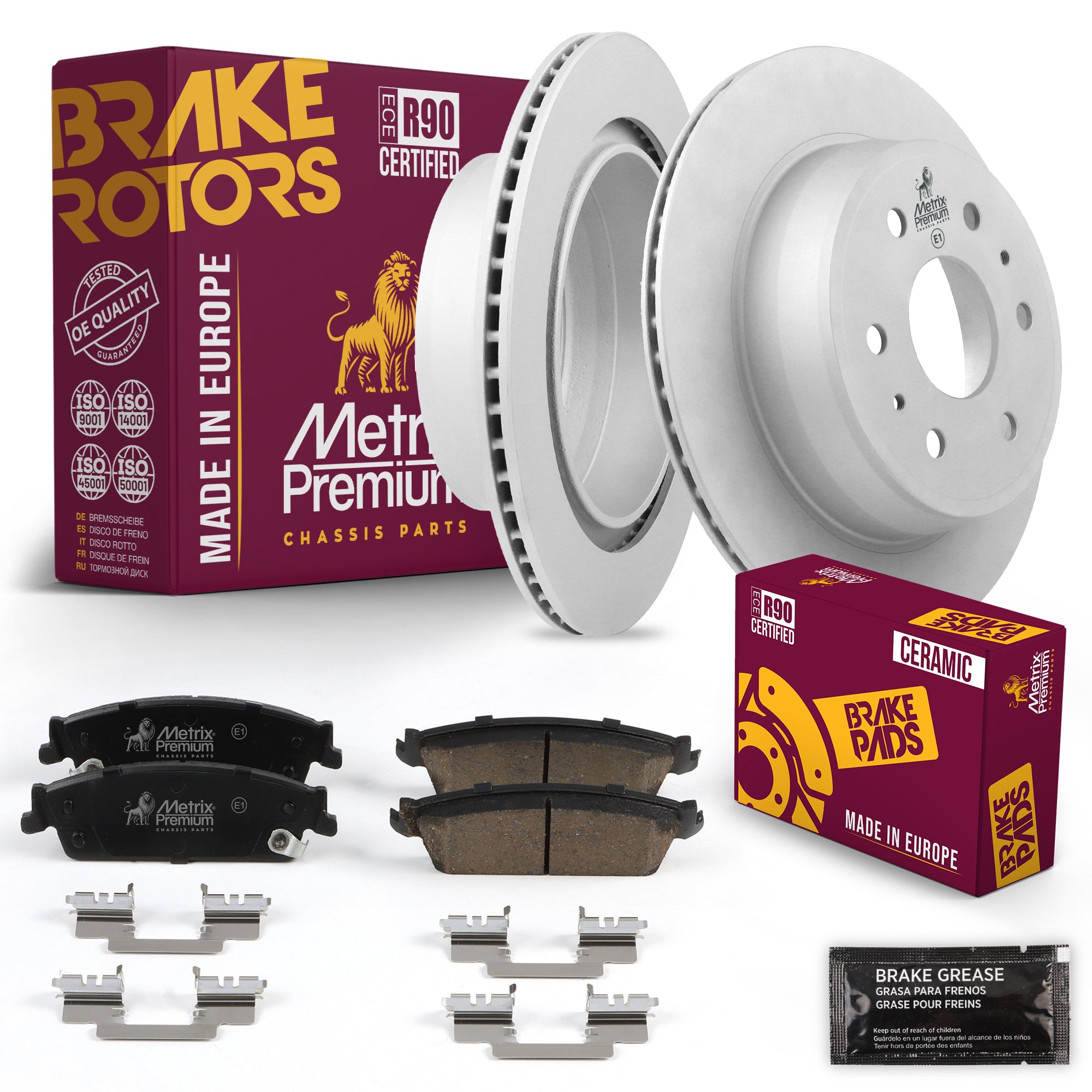 Metrix Premium Chassis Parts Rear Brake Kit 91650MT OEM fit auto parts