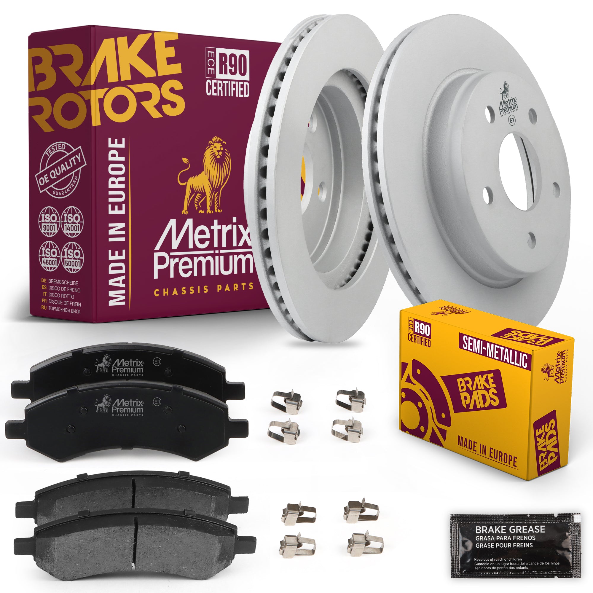 Metrix Premium Chassis Parts Front Brake Kit 91653MT OEM fit auto parts