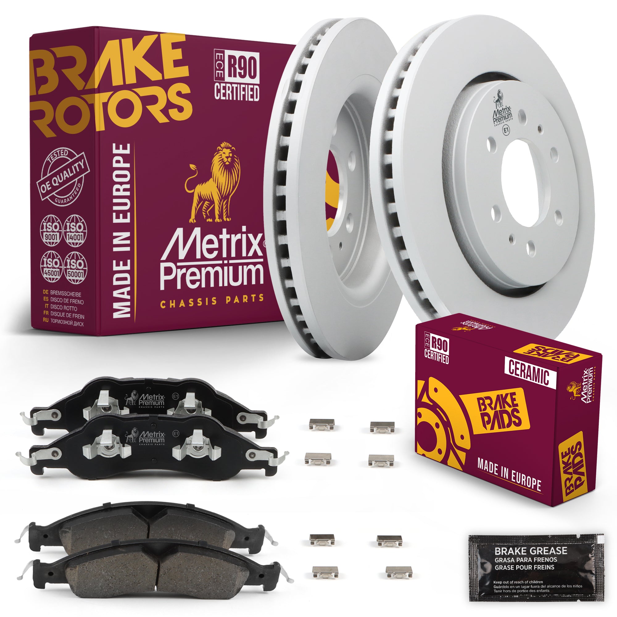 Metrix Premium Chassis Parts Front Brake Kit 91656MT OEM fit auto parts