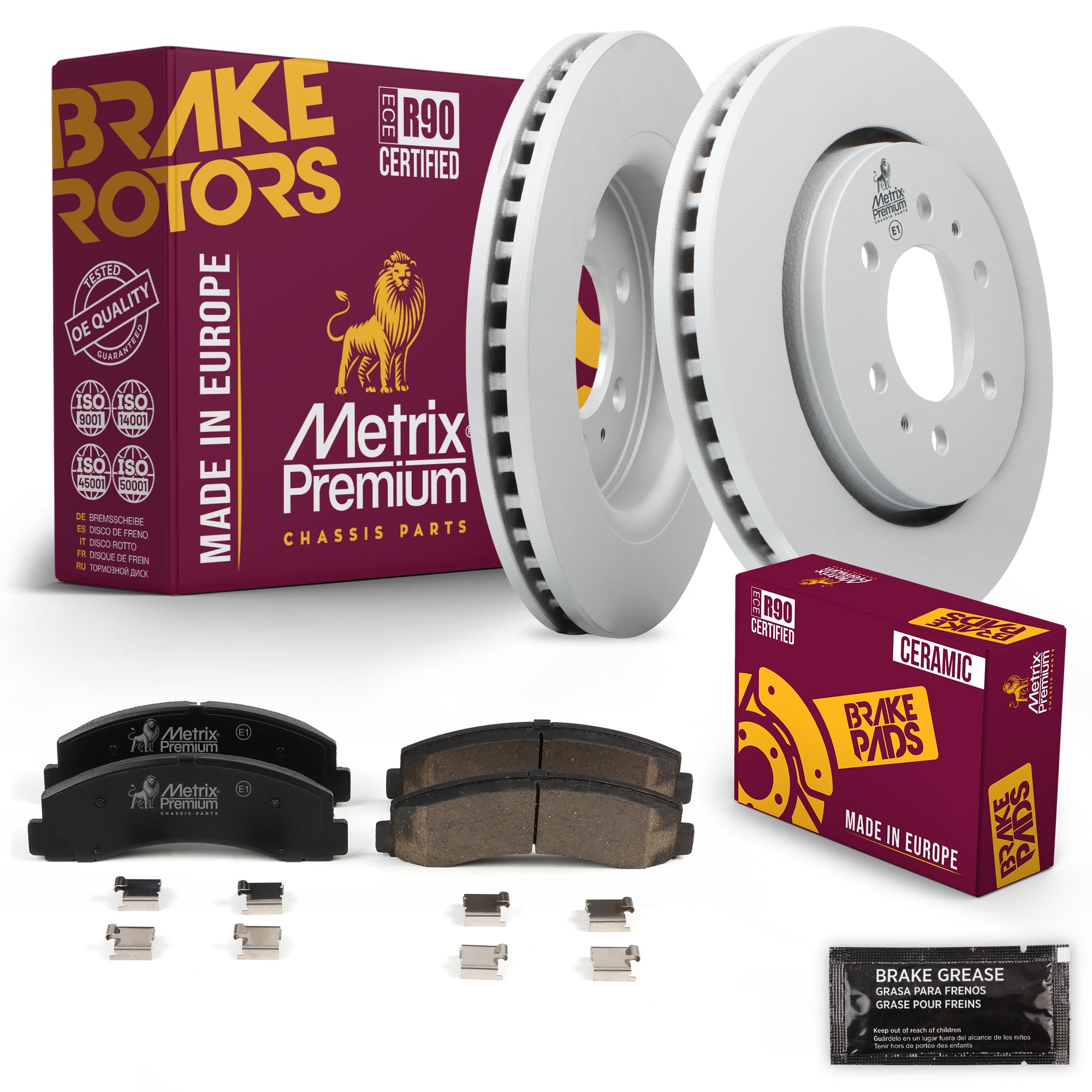 Metrix Premium Chassis Parts Front Brake Kit 91658MT OEM fit auto parts