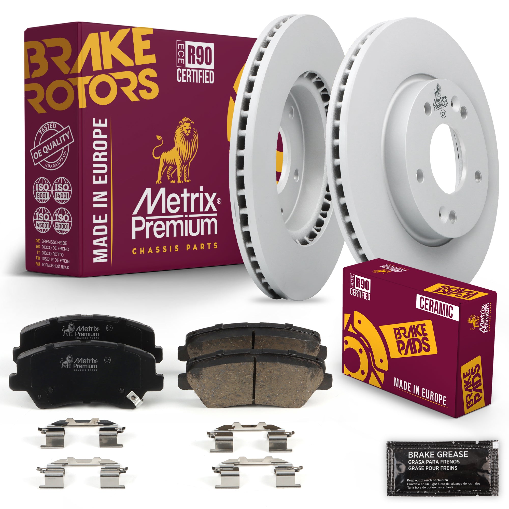 Metrix Premium Chassis Parts Front Brake Kit 91668MT OEM fit auto parts