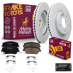 Metrix Premium Chassis Parts Front Brake Kit 91672MT OEM fit auto parts