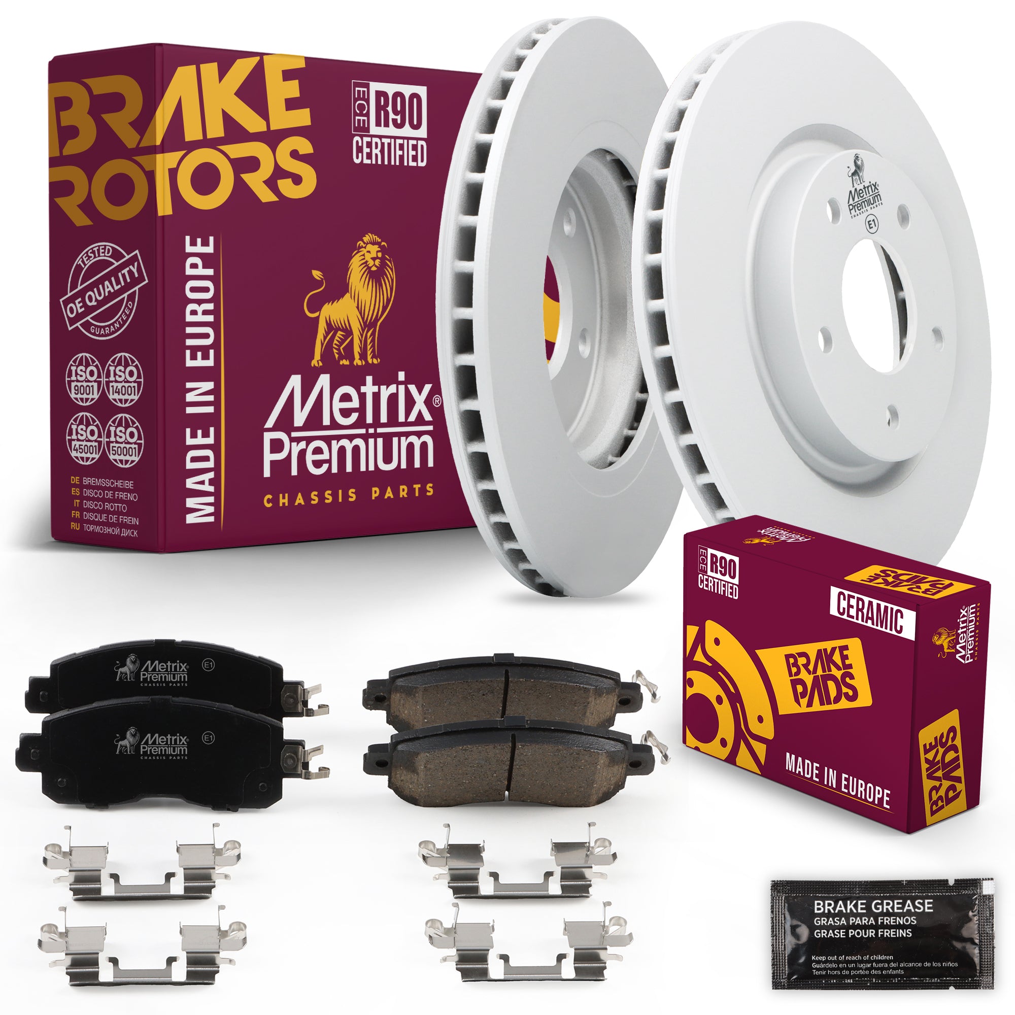 Metrix Premium Chassis Parts Front Brake Kit 91677MT OEM fit auto parts