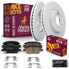 Metrix Premium Chassis Parts Front Brake Kit 91682MT OEM fit auto parts