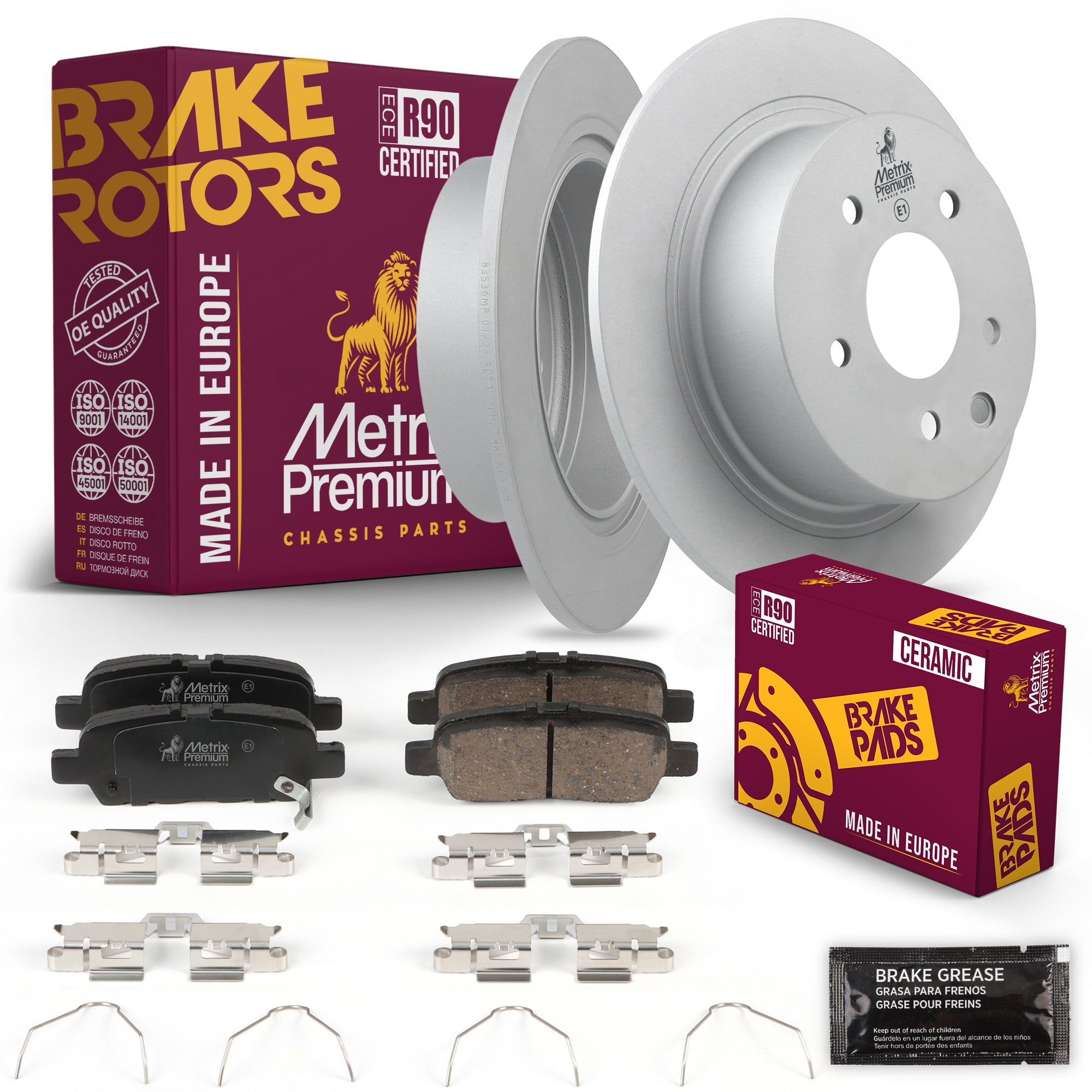 Metrix Premium Chassis Parts Rear Brake Kit 91686MT OEM fit auto parts