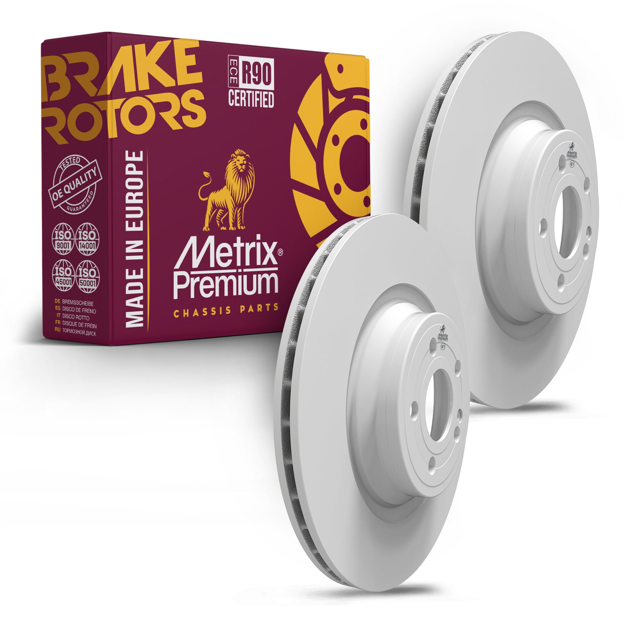 Metrix Premium Chassis Parts Rear Disc Brake Rotor Kit 91711MT OEM fit auto parts