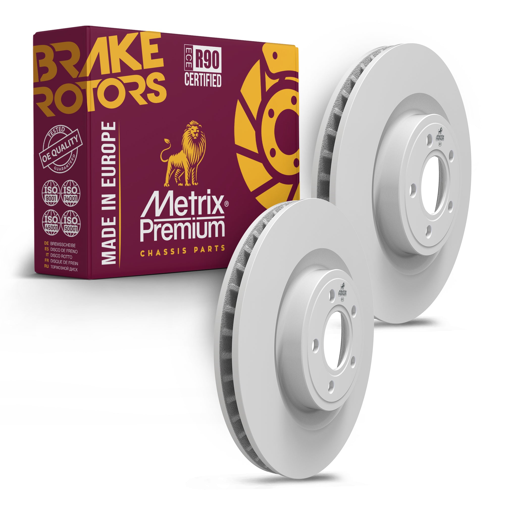 Metrix Premium Chassis Parts Front Disc Brake Rotor Kit 91751MT OEM fit auto parts