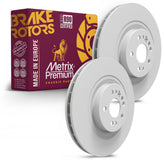 Metrix Premium Chassis Parts 2 PC Front Disc Brake Rotor Kit 91857MT OEM fit auto parts