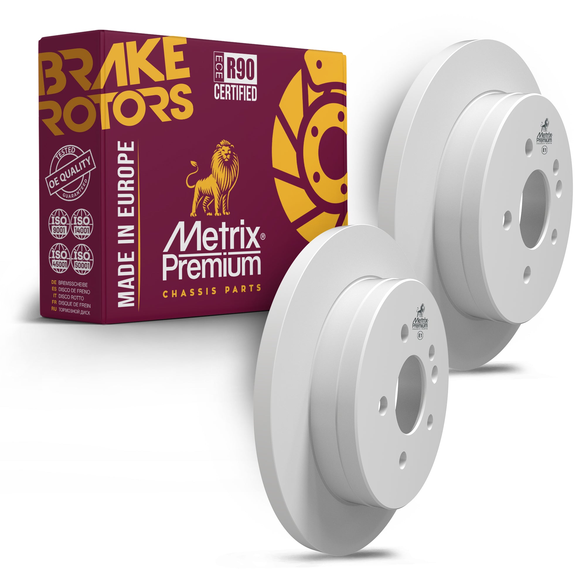 Metrix Premium Chassis Parts Rear Disc Brake Rotor Kit 91865MT OEM fit auto parts