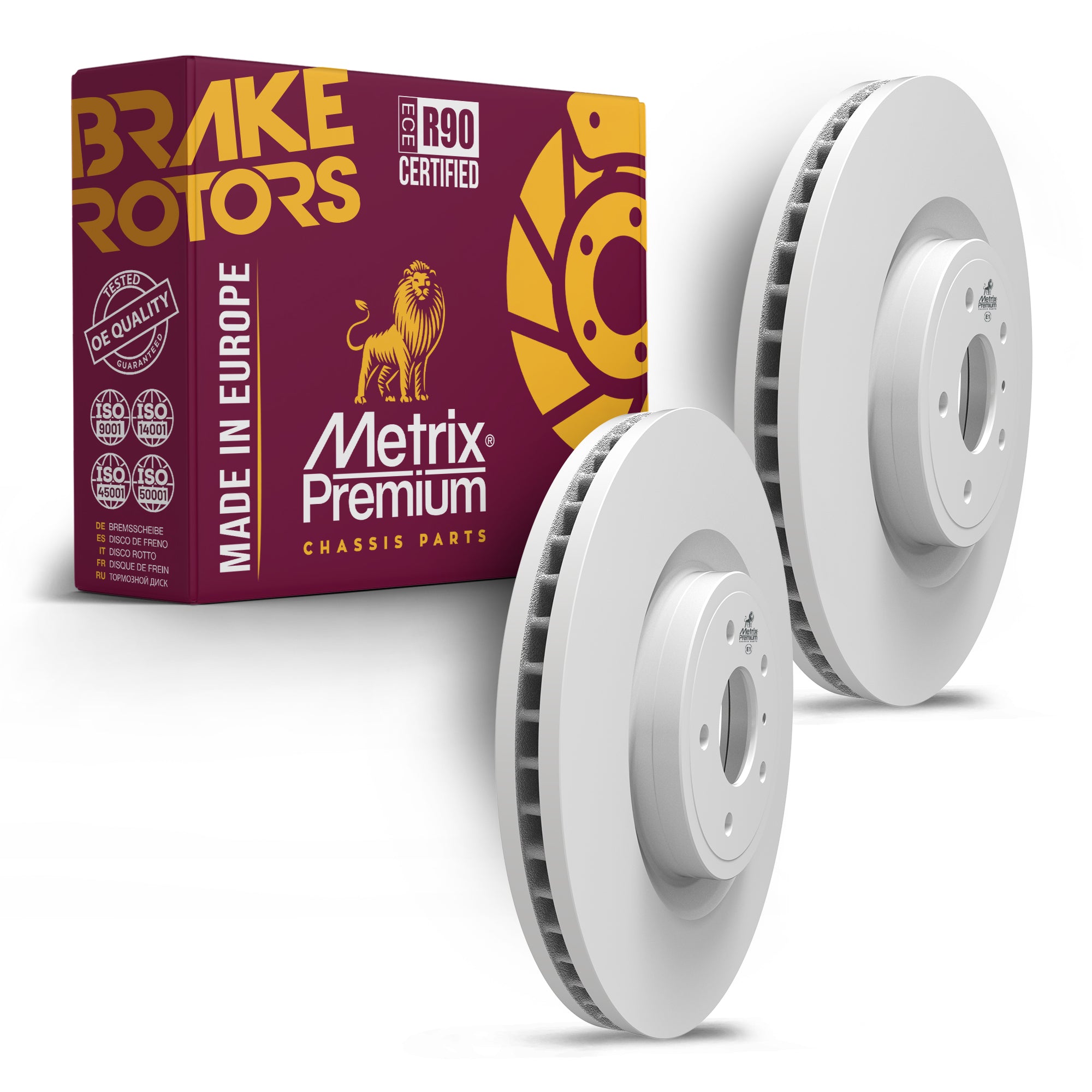 Metrix Premium Chassis Parts Front Disc Brake Rotor Kit 91997MT OEM fit auto parts
