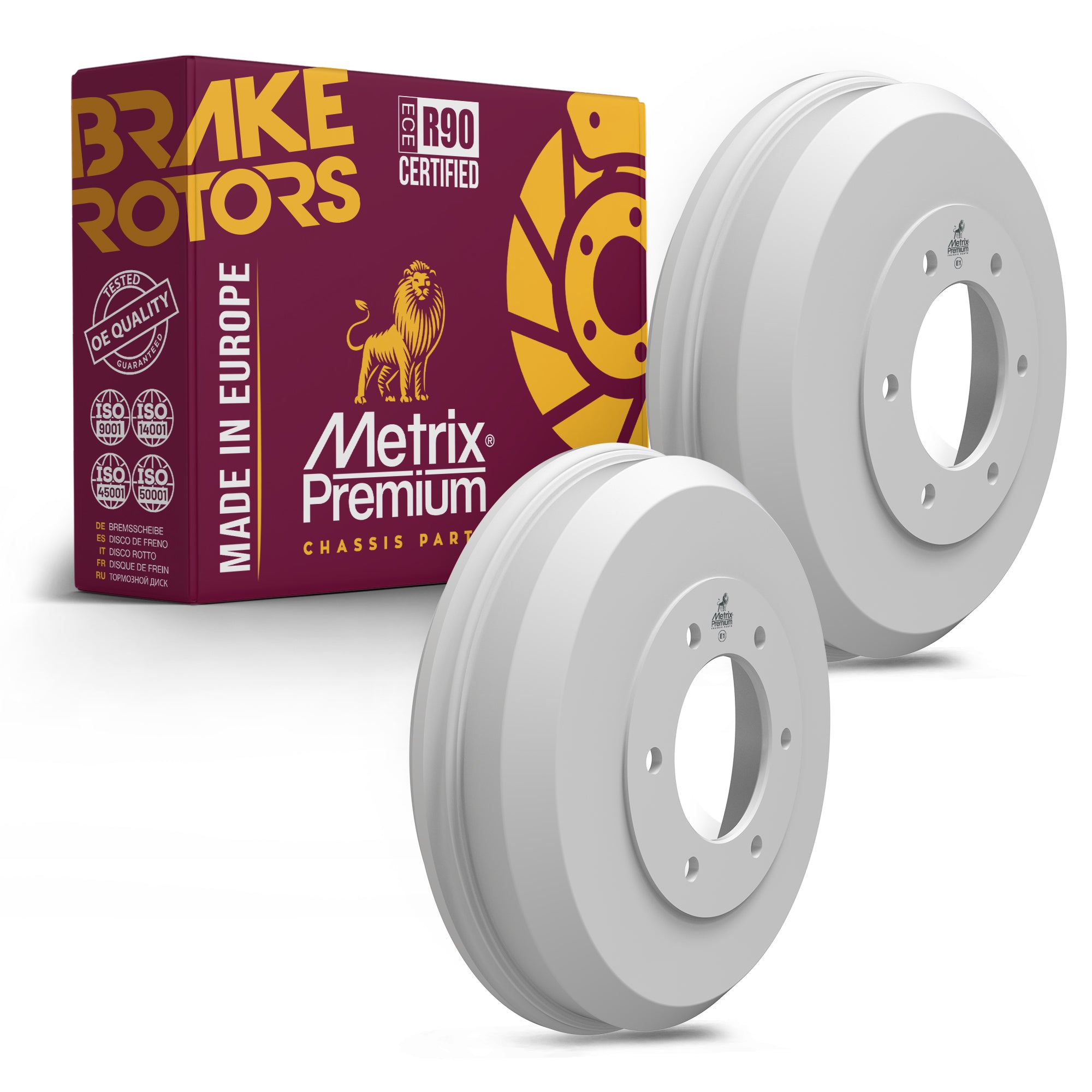 Metrix Premium Chassis Parts Rear Brake Drum Kit 92024MT OEM fit auto parts