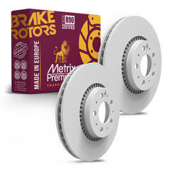 Metrix Premium Chassis Parts 2 PC Front Disc Brake Rotor Kit 92080MT OEM fit auto parts