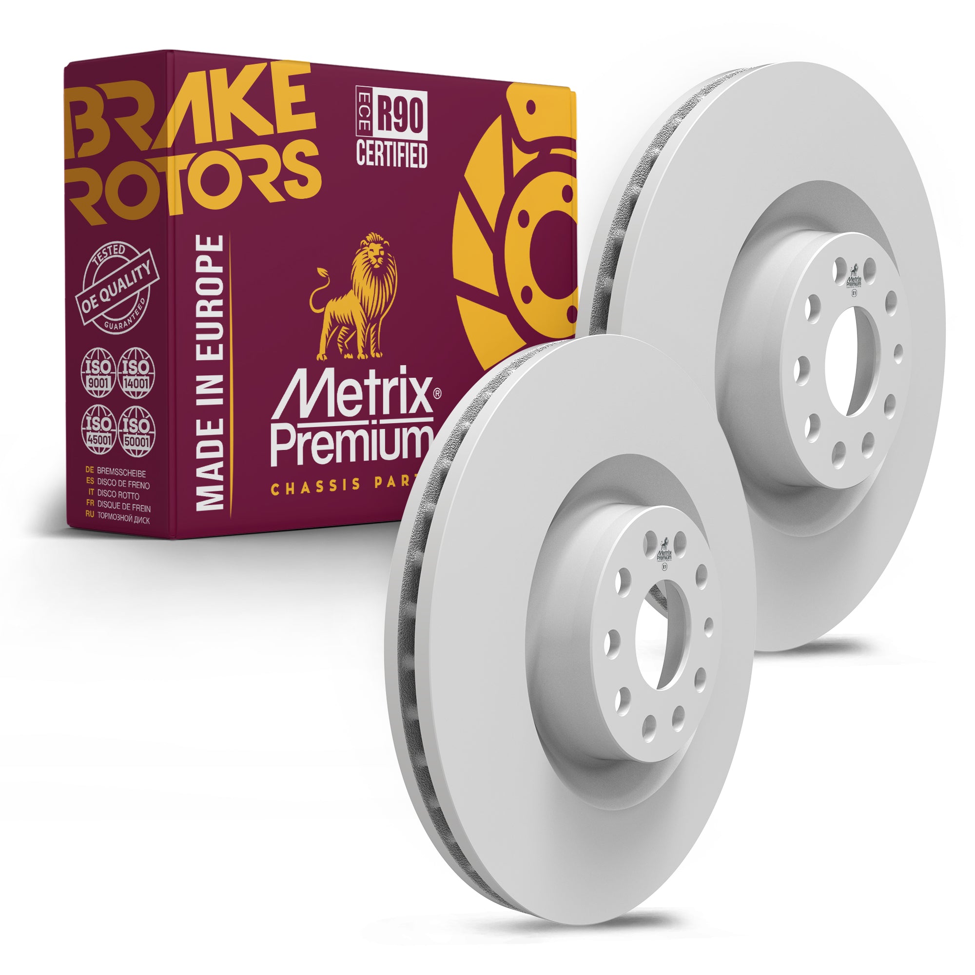 Metrix Premium Chassis Parts Front Disc Brake Rotor Kit 92119MT OEM fit auto parts