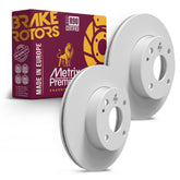 Metrix Premium Chassis Parts 2 PC Front Disc Brake Rotor Kit 92124MT OEM fit auto parts