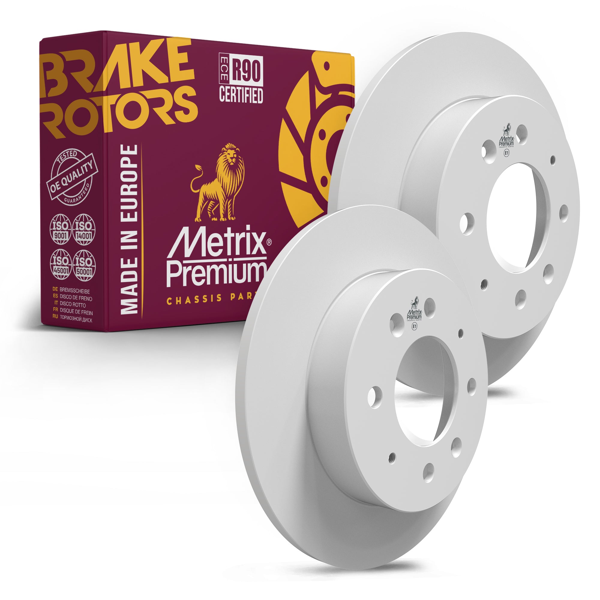 Metrix Premium Rear Disc Brake Rotor Kit 92238MT OEM fit auto parts