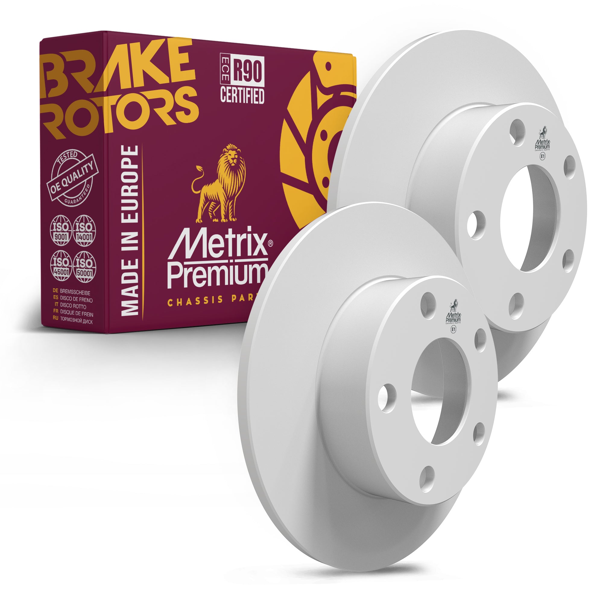 Metrix Premium Rear Disc Brake Rotor Kit 92239MT OEM fit auto parts