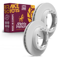 Metrix Premium Chassis Parts 2 PC Front Disc Brake Rotor Kit 92261MT OEM fit auto parts