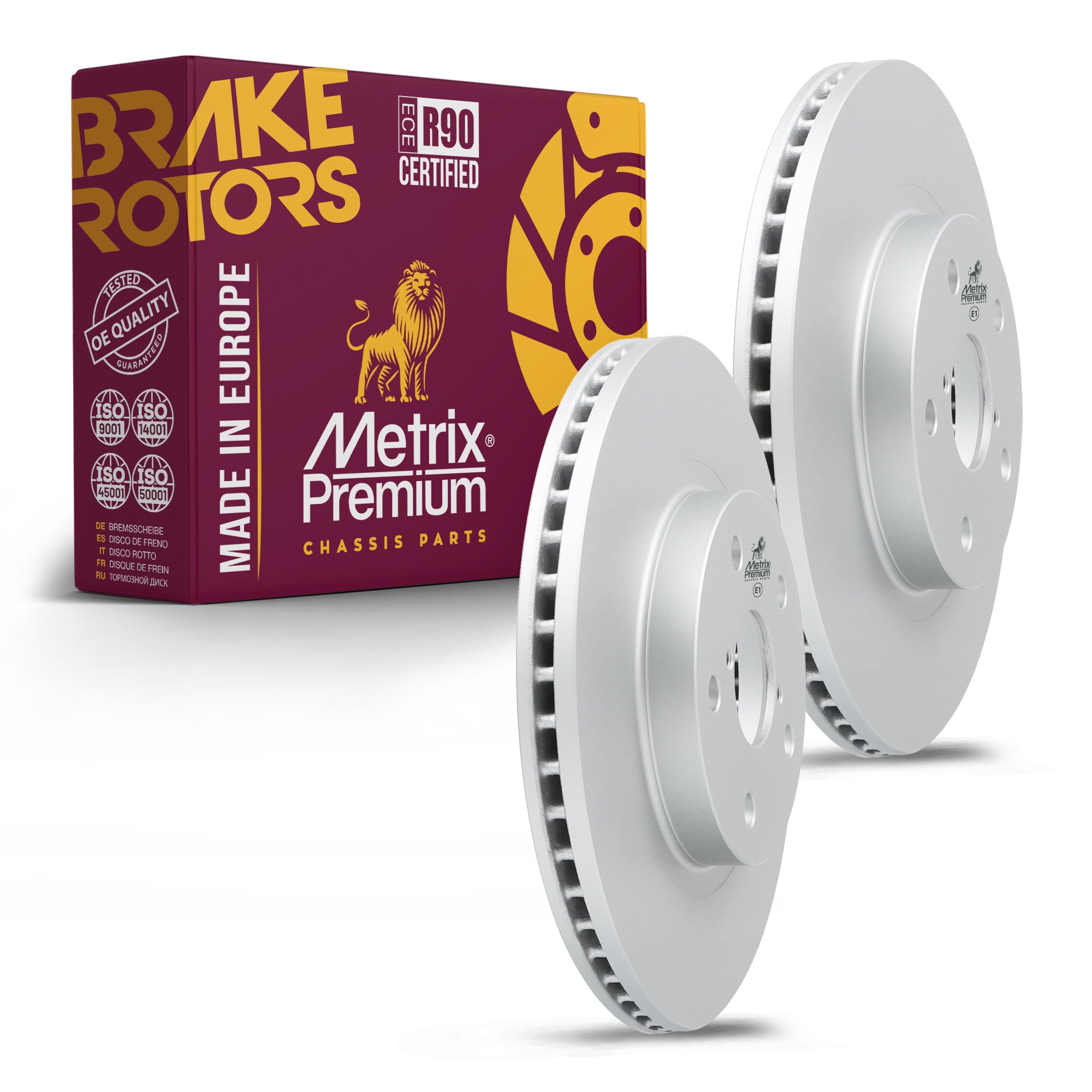 Metrix Premium Front Disc Brake Rotor Kit 92273MT OEM fit auto parts