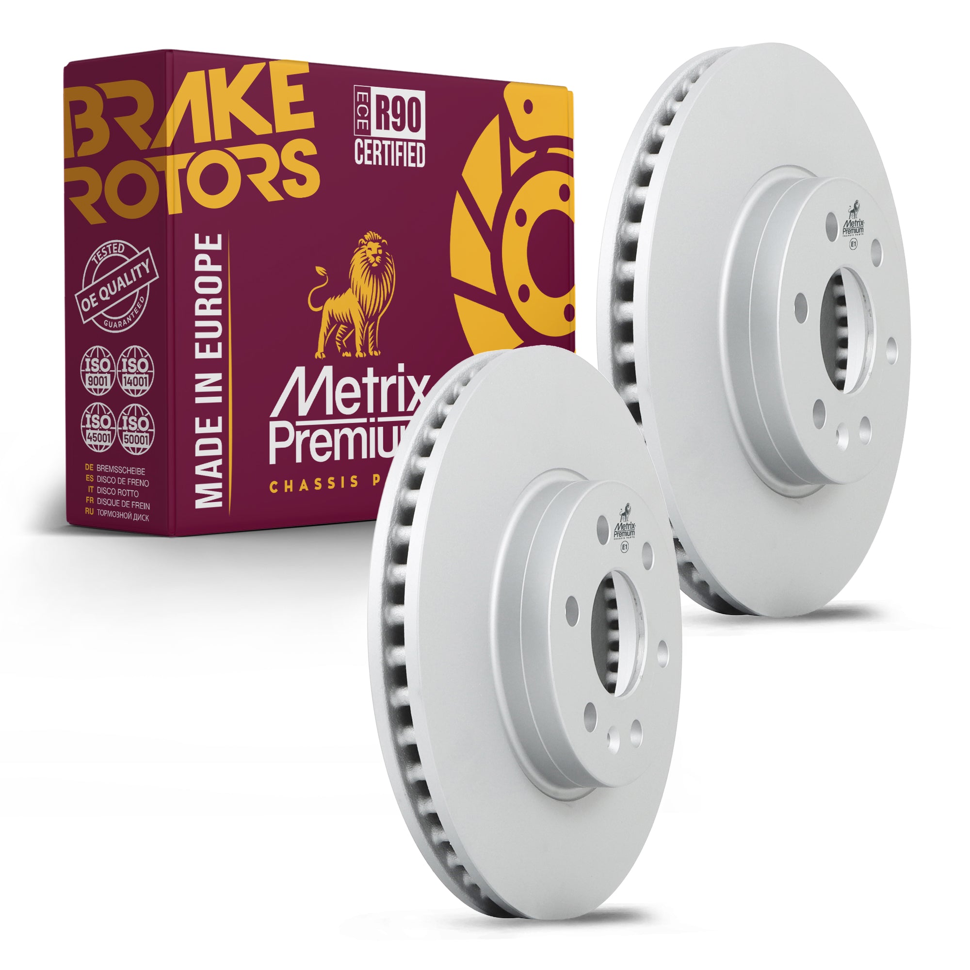 Metrix Premium Front Disc Brake Rotor Kit 92274MT OEM fit auto parts