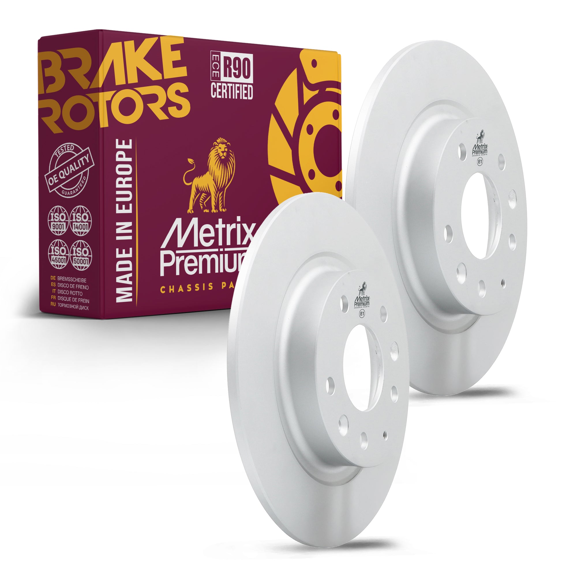 Metrix Premium Rear Disc Brake Rotor Kit 92276MT OEM fit auto parts