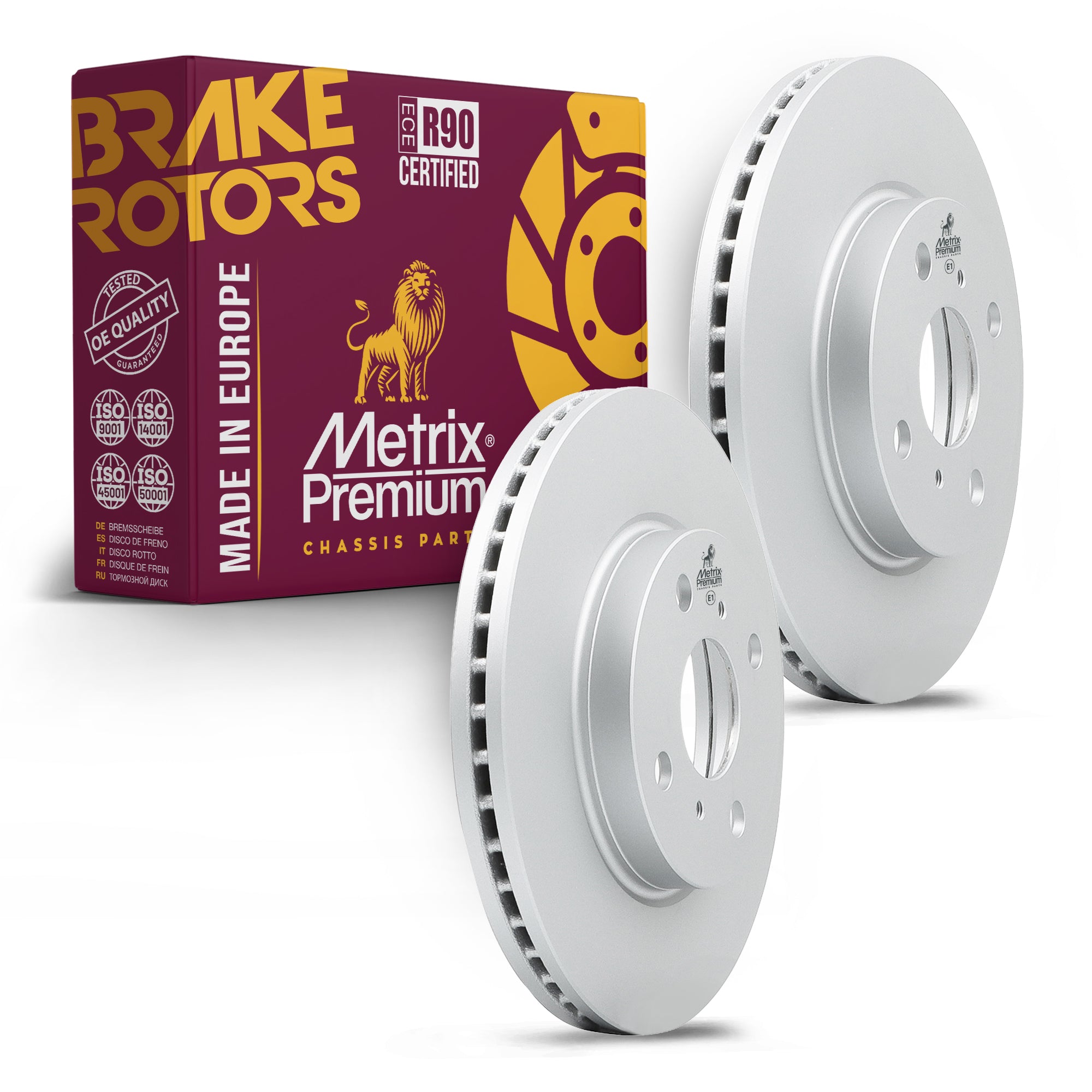 Metrix Premium Front Disc Brake Rotor Kit 92287MT OEM fit auto parts