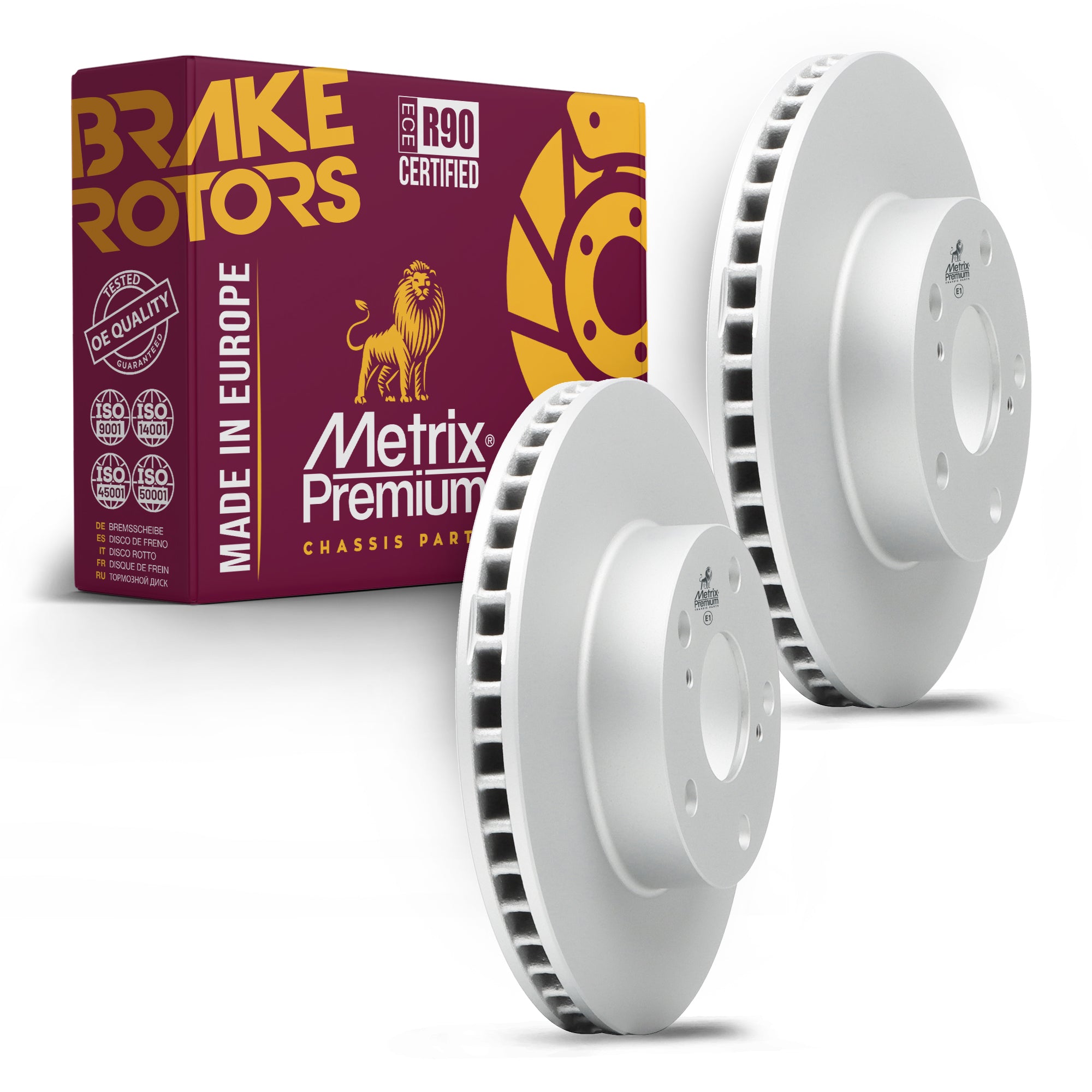 Metrix Premium Front Disc Brake Rotor Kit 92293MT OEM fit auto parts