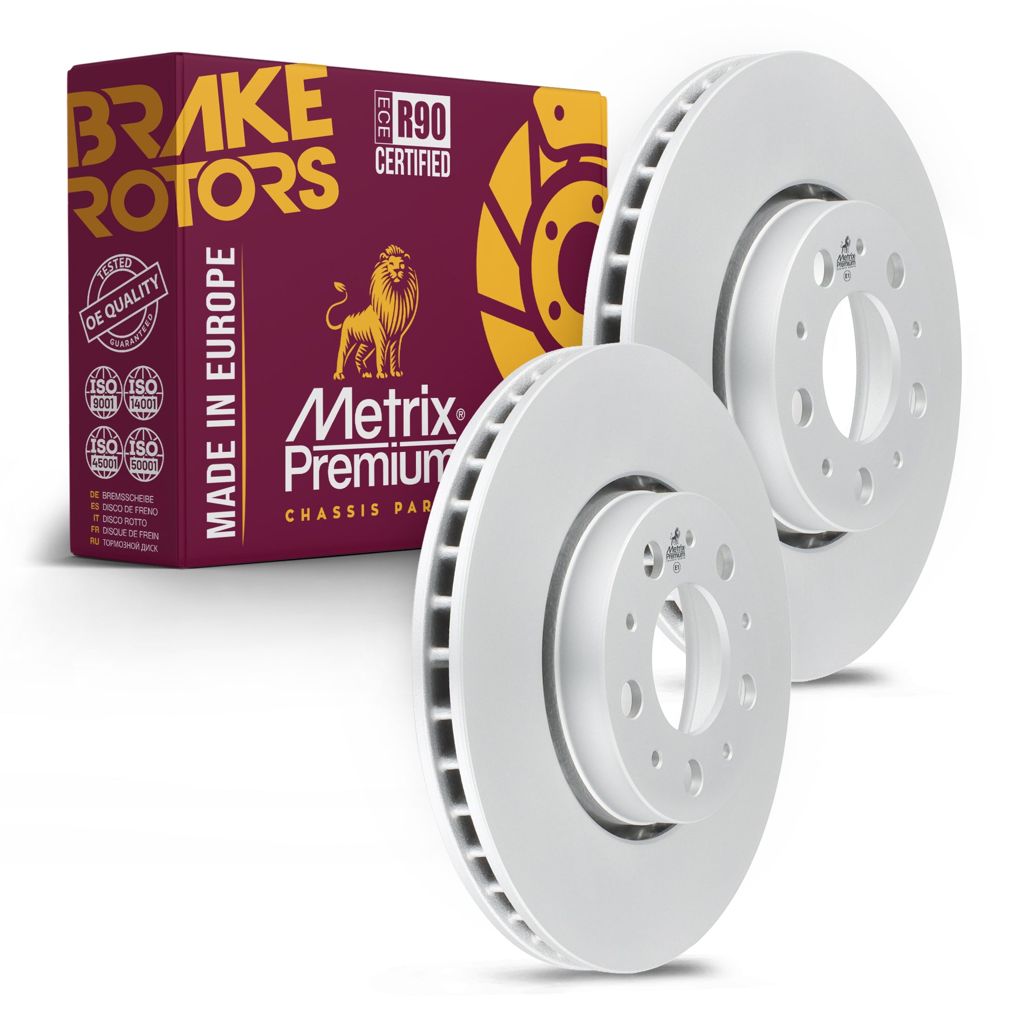 Metrix Premium Front Disc Brake Rotor Kit 92294MT OEM fit auto parts