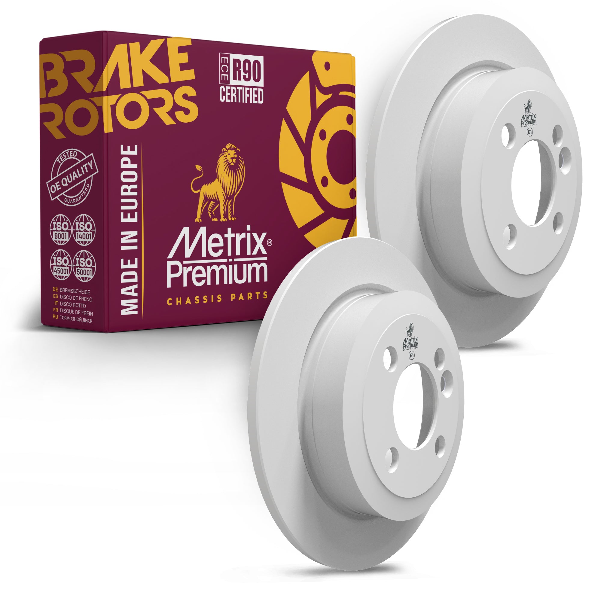 Metrix Premium Rear Disc Brake Rotor Kit 92304MT OEM fit auto parts