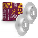 Metrix Premium Rear Disc Brake Rotor Kit 92312MT OEM fit auto parts