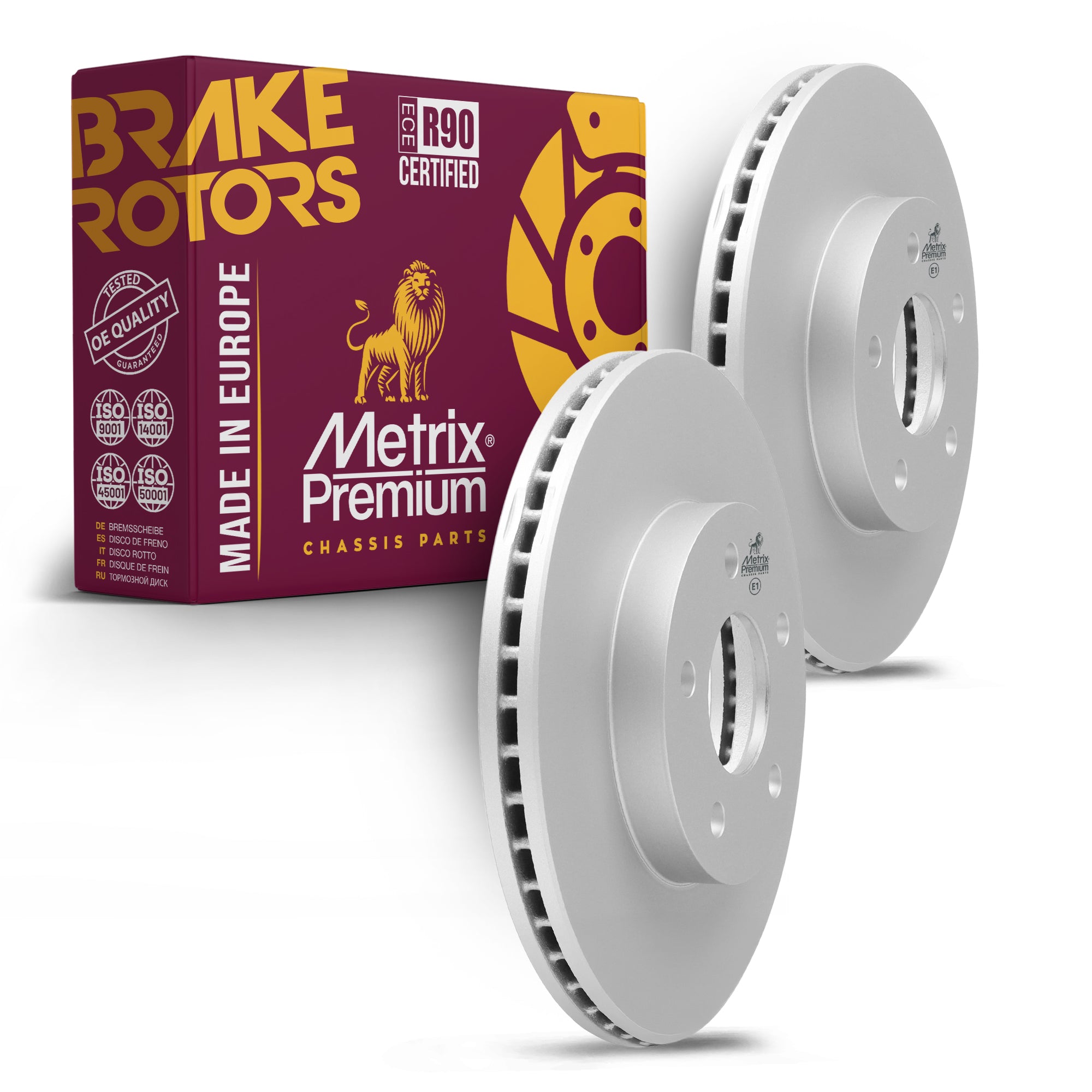 Metrix Premium Front Disc Brake Rotor Kit 92314MT OEM fit auto parts