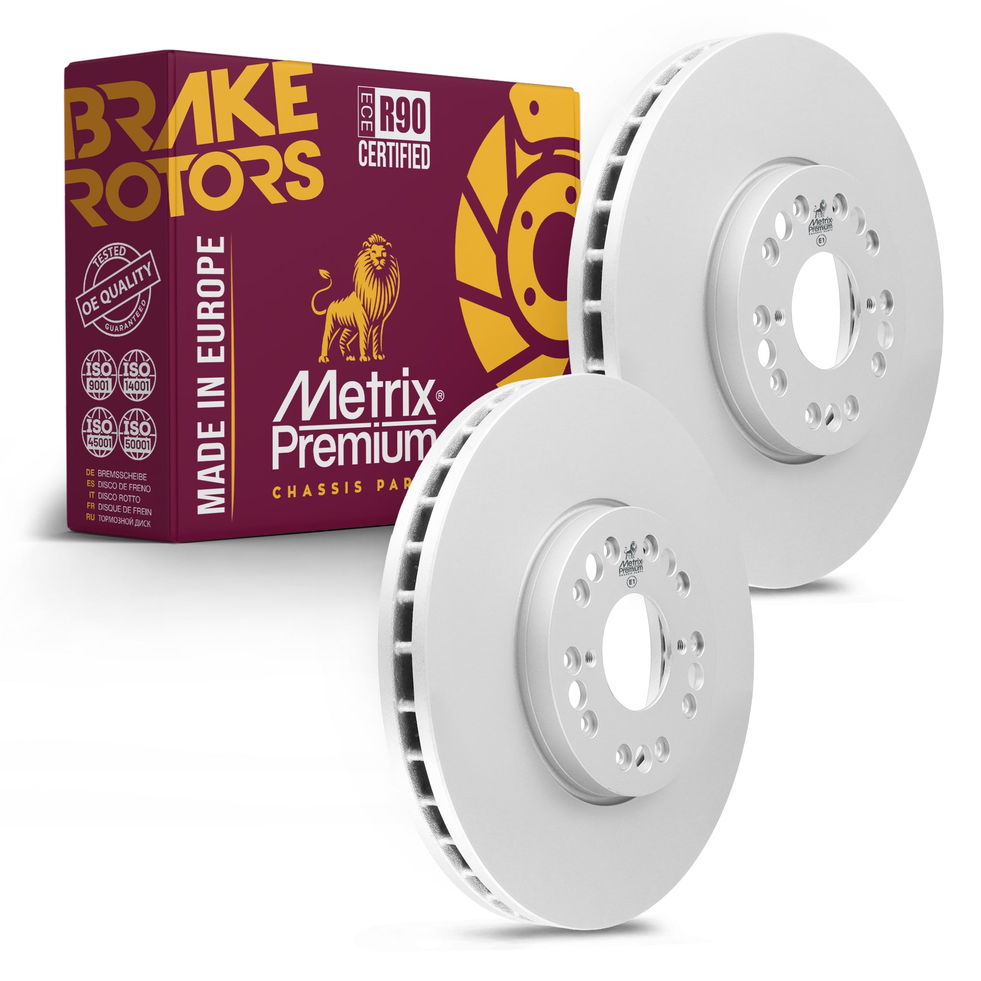 Metrix Premium Front Disc Brake Rotor Kit 92321MT OEM fit auto parts