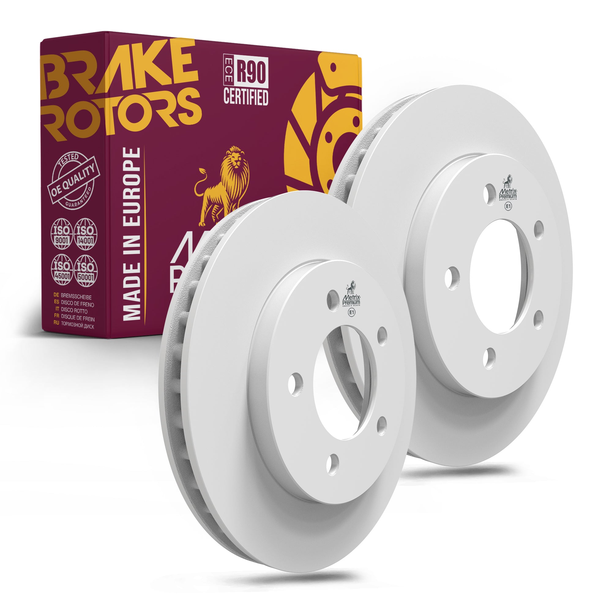 Metrix Premium Front Disc Brake Rotor Kit 92322MT OEM fit auto parts