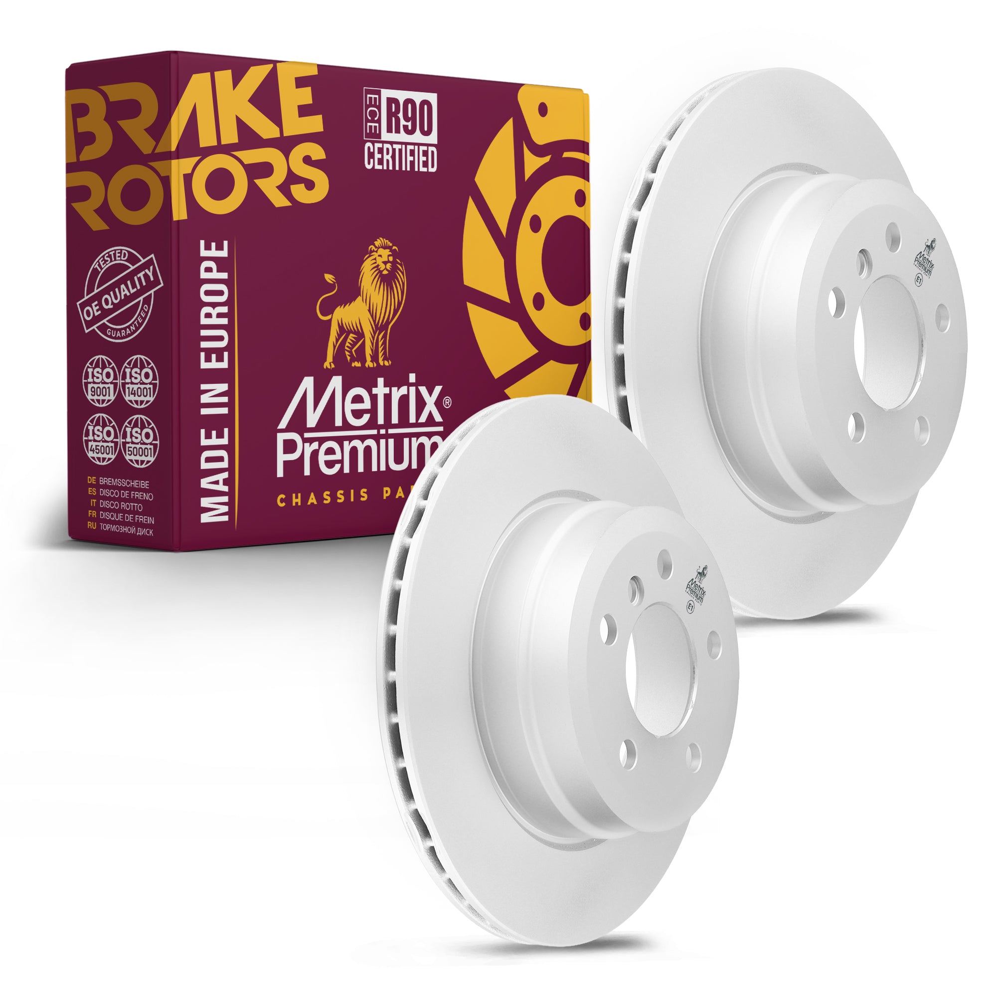 Metrix Premium Rear Disc Brake Rotor Kit 92329MT OEM fit auto parts