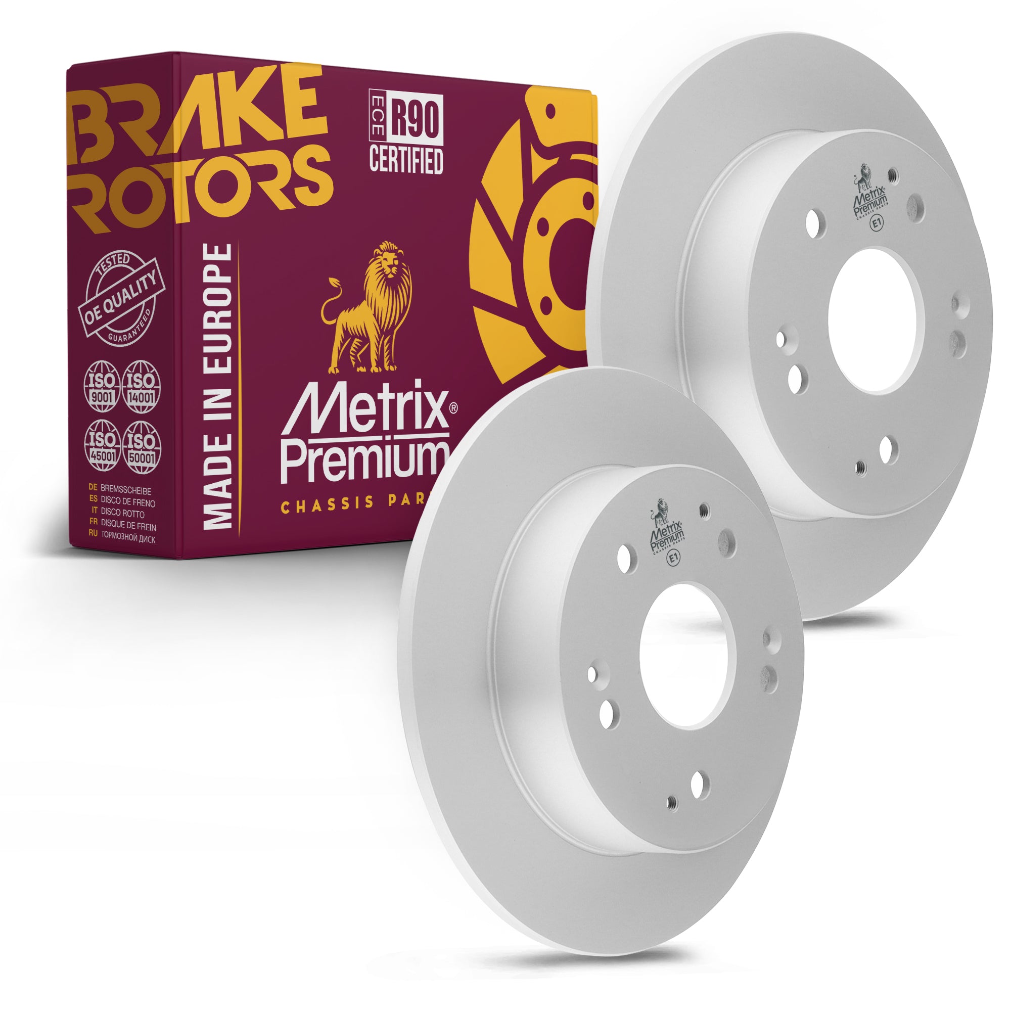 Metrix Premium Rear Disc Brake Rotor Kit 92331MT OEM fit auto parts