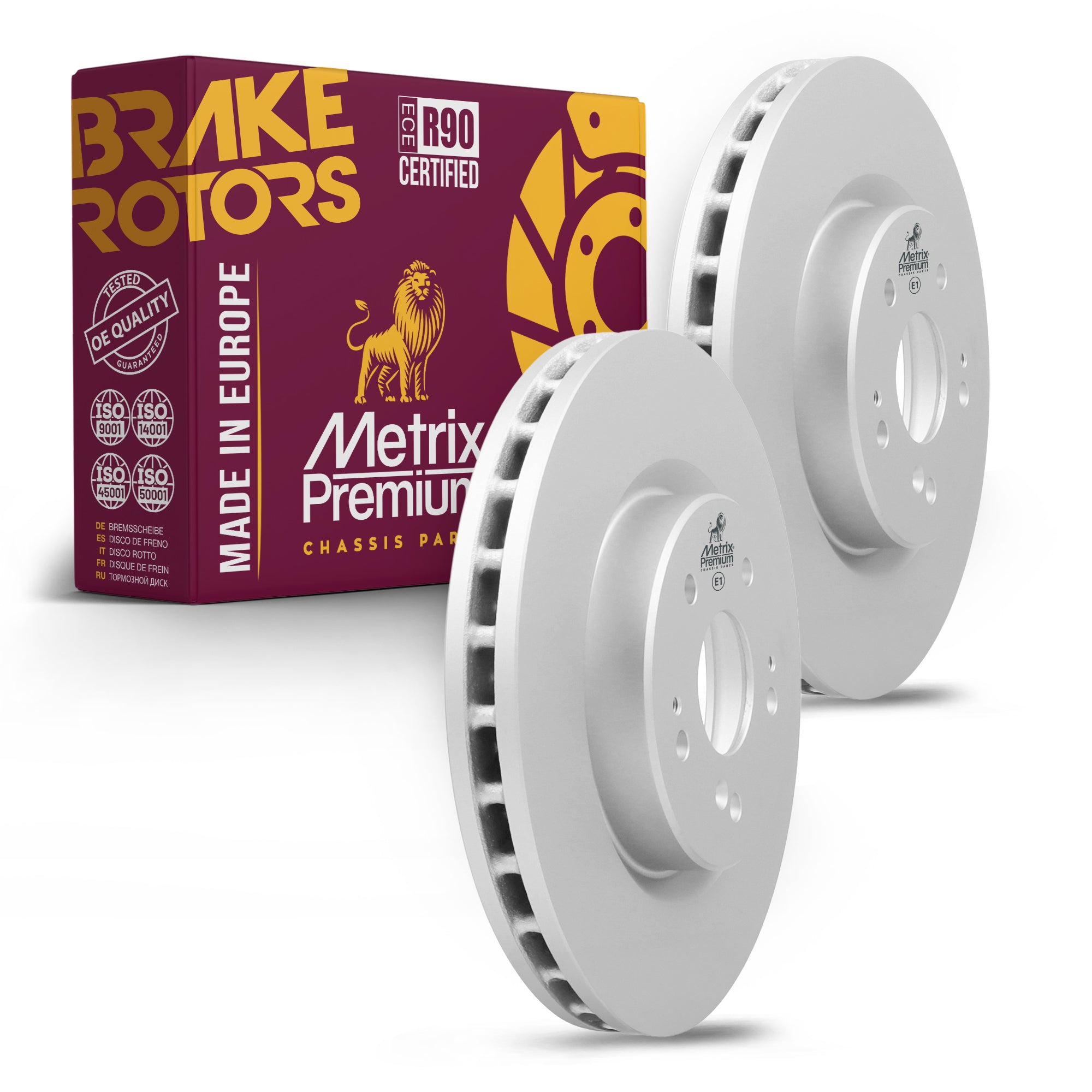 Metrix Premium Front Disc Brake Rotor Kit 92343MT OEM fit auto parts