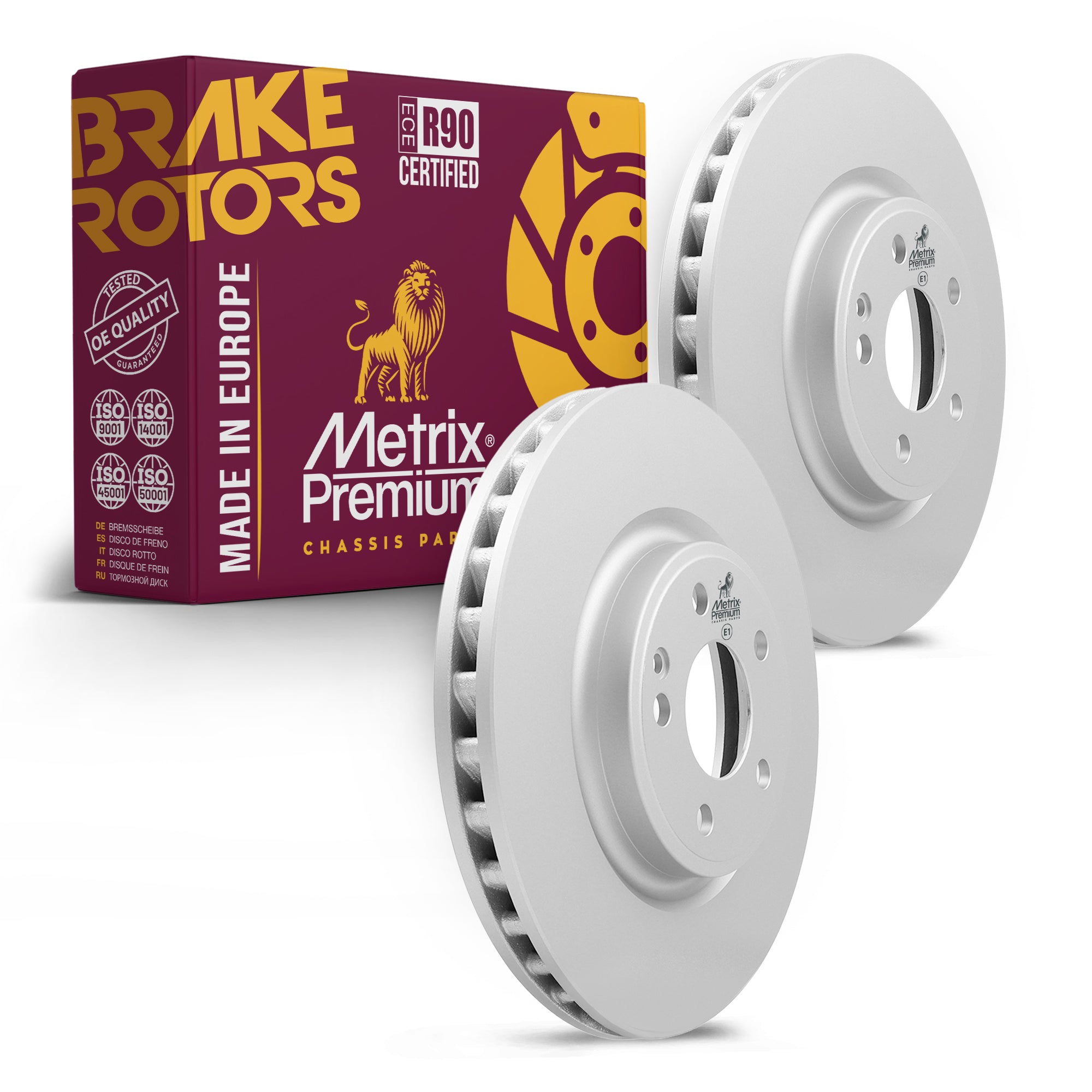 Metrix Premium Front Disc Brake Rotor Kit 92347MT OEM fit auto parts