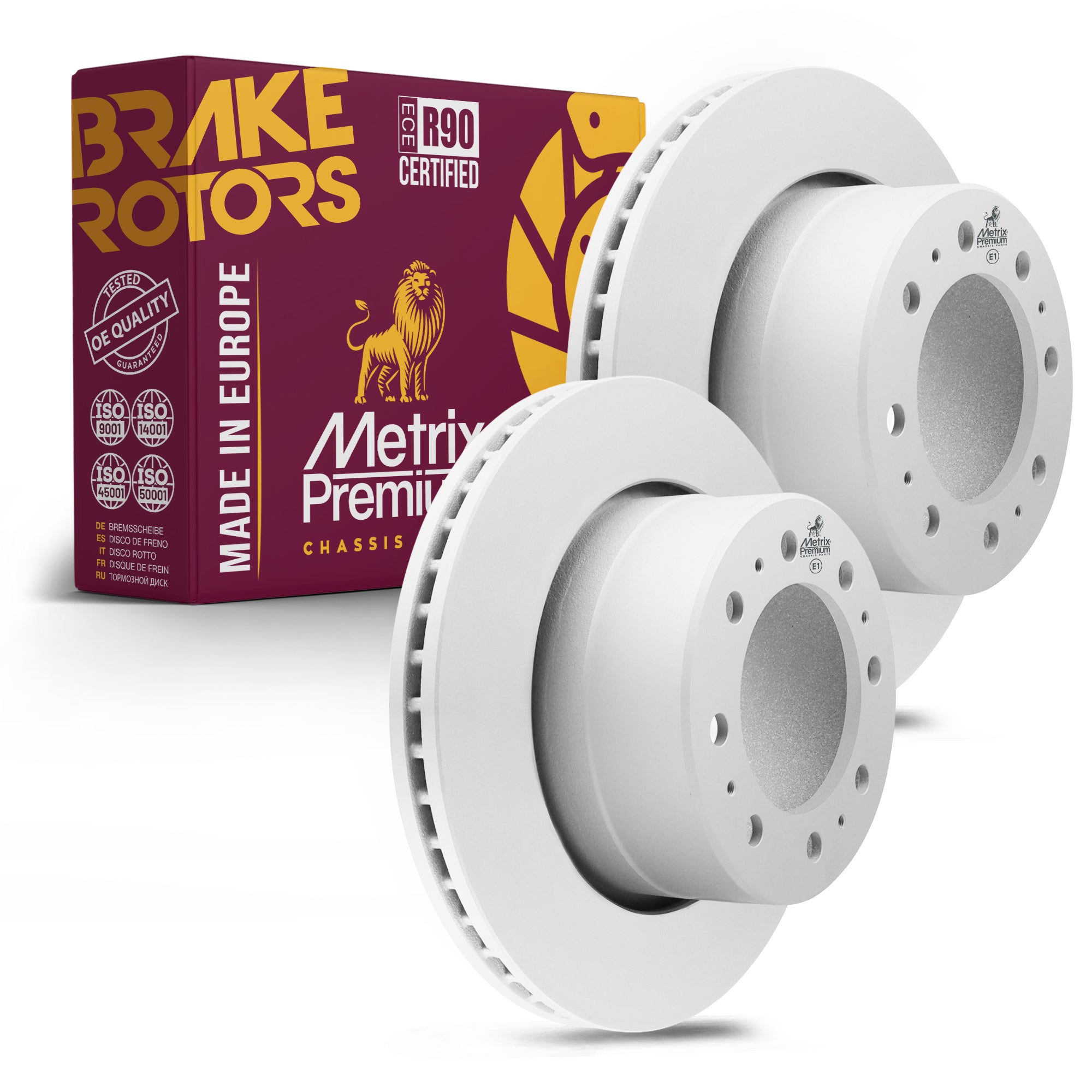 Metrix Premium Rear Disc Brake Rotor Kit 92378MT OEM fit auto parts