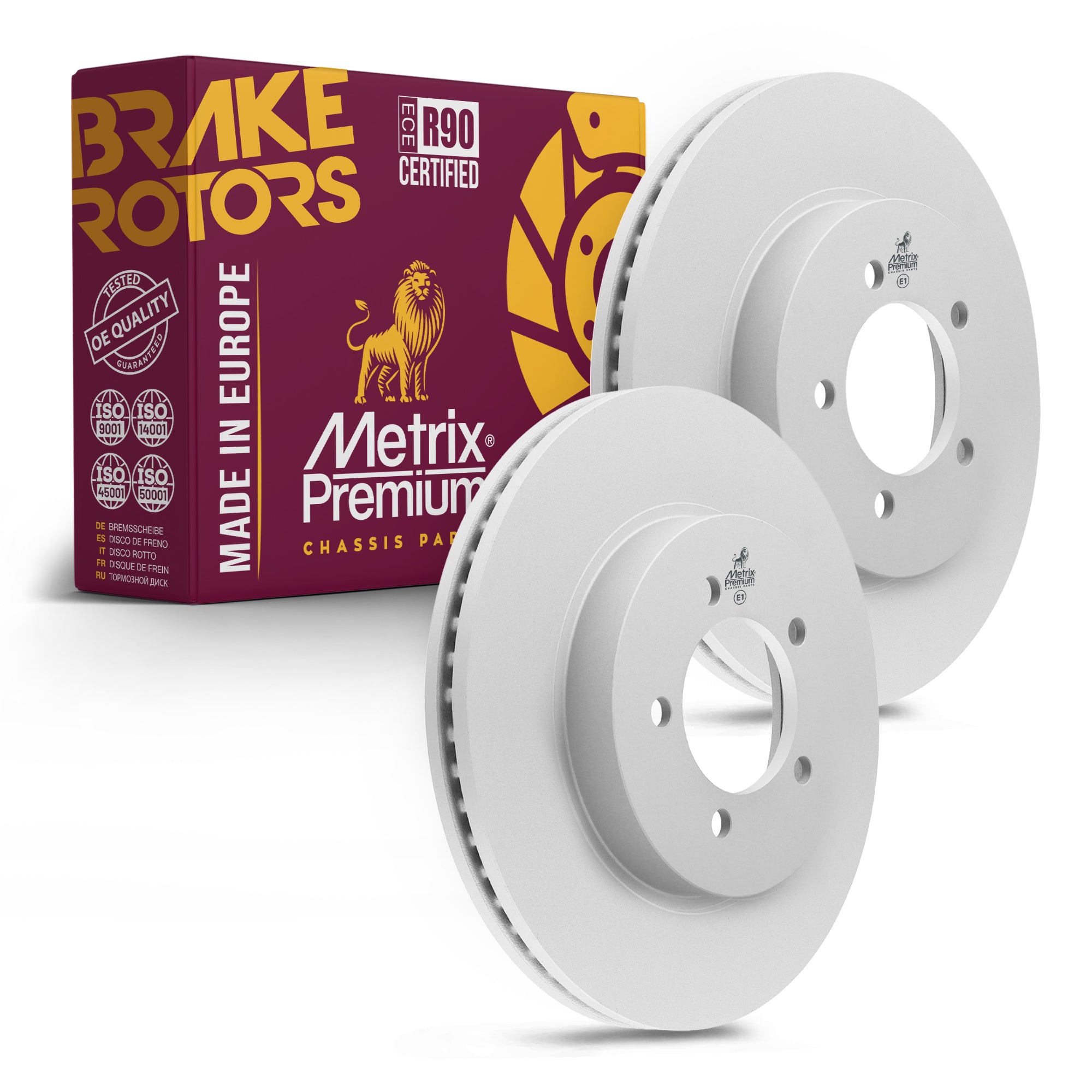 Metrix Premium Front Disc Brake Rotor Kit 92381MT OEM fit auto parts