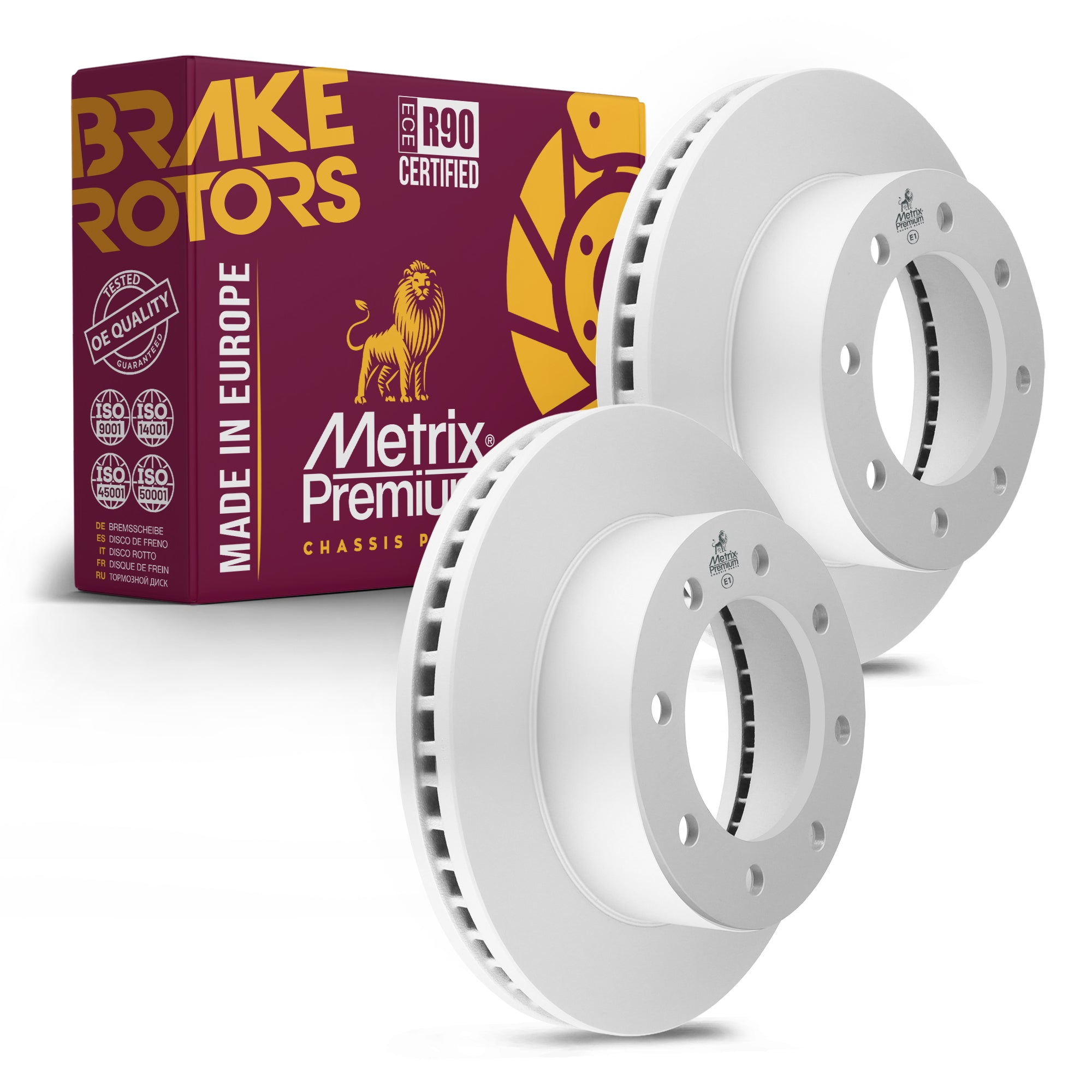 Metrix Premium Front Disc Brake Rotor Kit 92384MT OEM fit auto parts