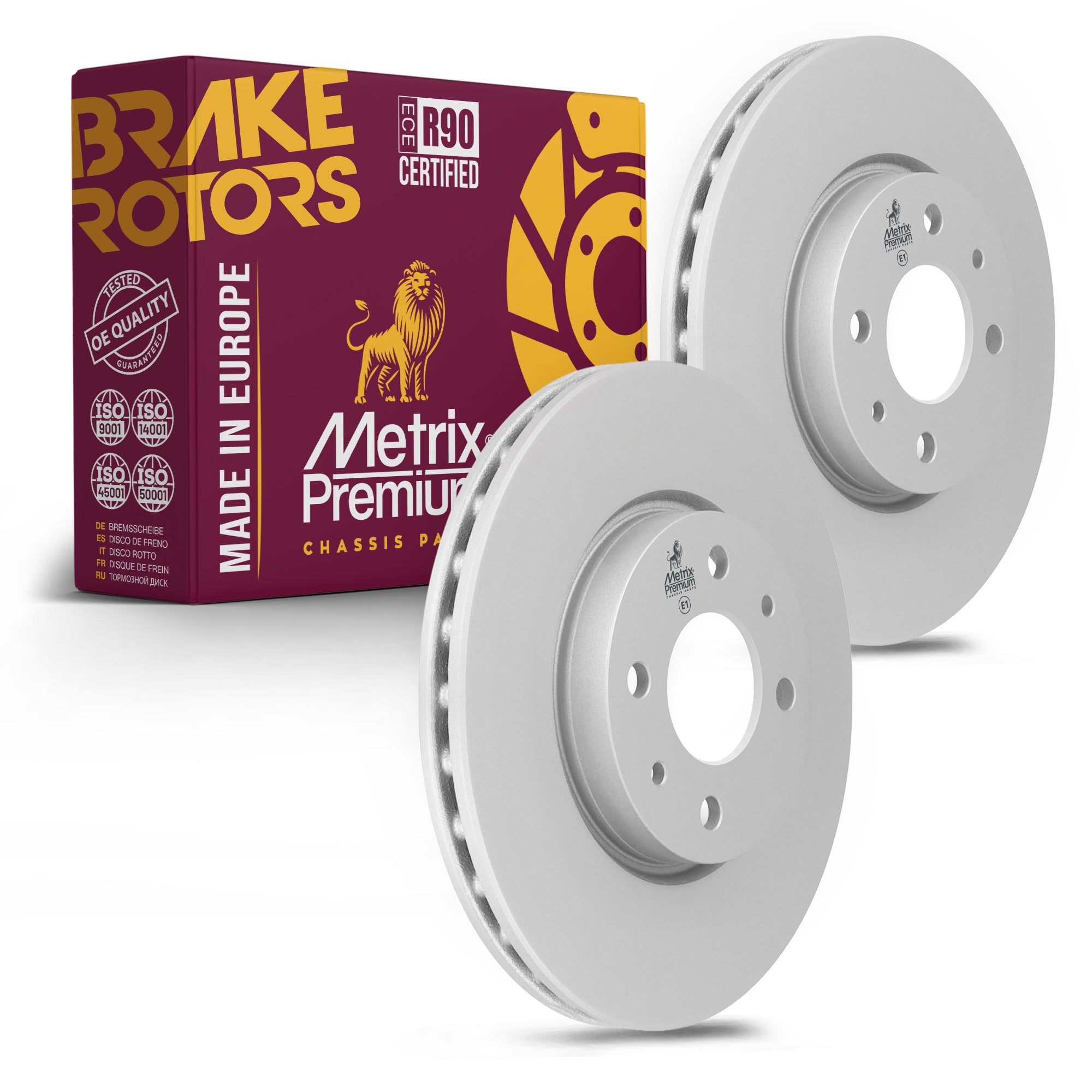 Metrix Premium Front Disc Brake Rotor Kit 92393MT OEM fit auto parts