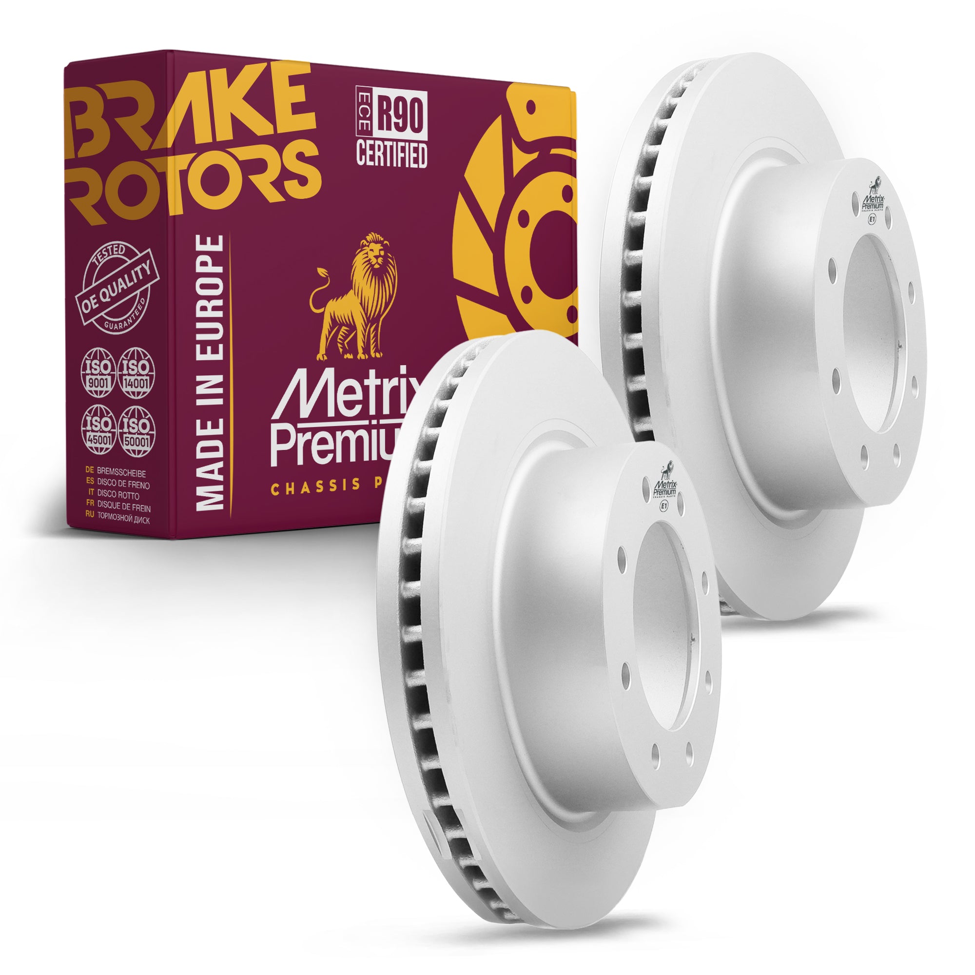 Metrix Premium Front Disc Brake Rotor Kit 92403MT OEM fit auto parts