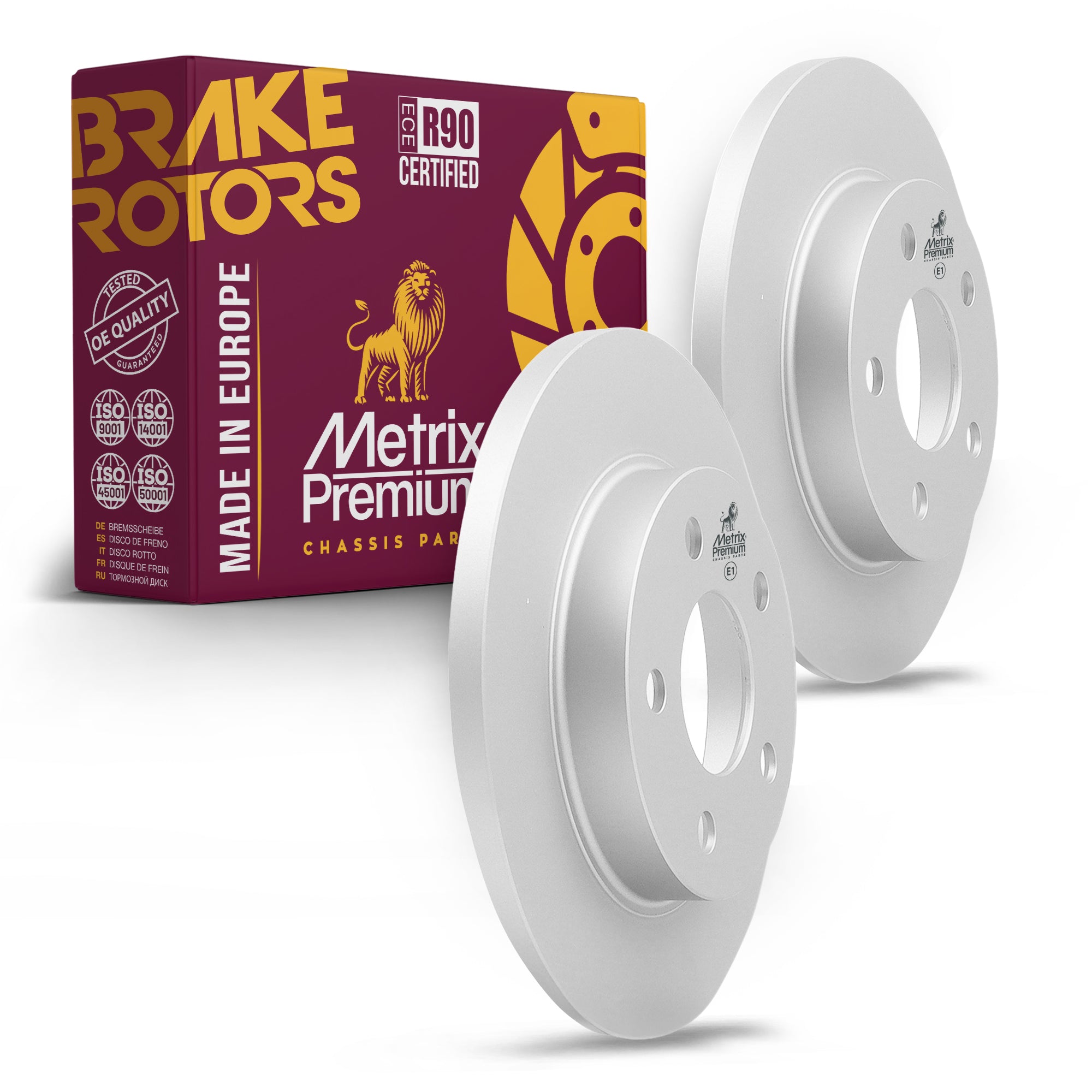 Metrix Premium Rear Disc Brake Rotor Kit 92404MT OEM fit auto parts