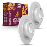 Metrix Premium Rear Disc Brake Rotor Kit 92407MT OEM fit auto parts