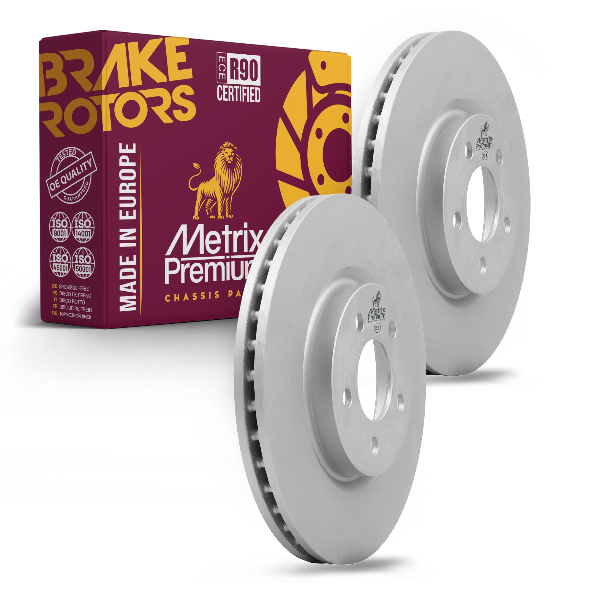 Metrix Premium Front Disc Brake Rotor Kit 92414MT OEM fit auto parts