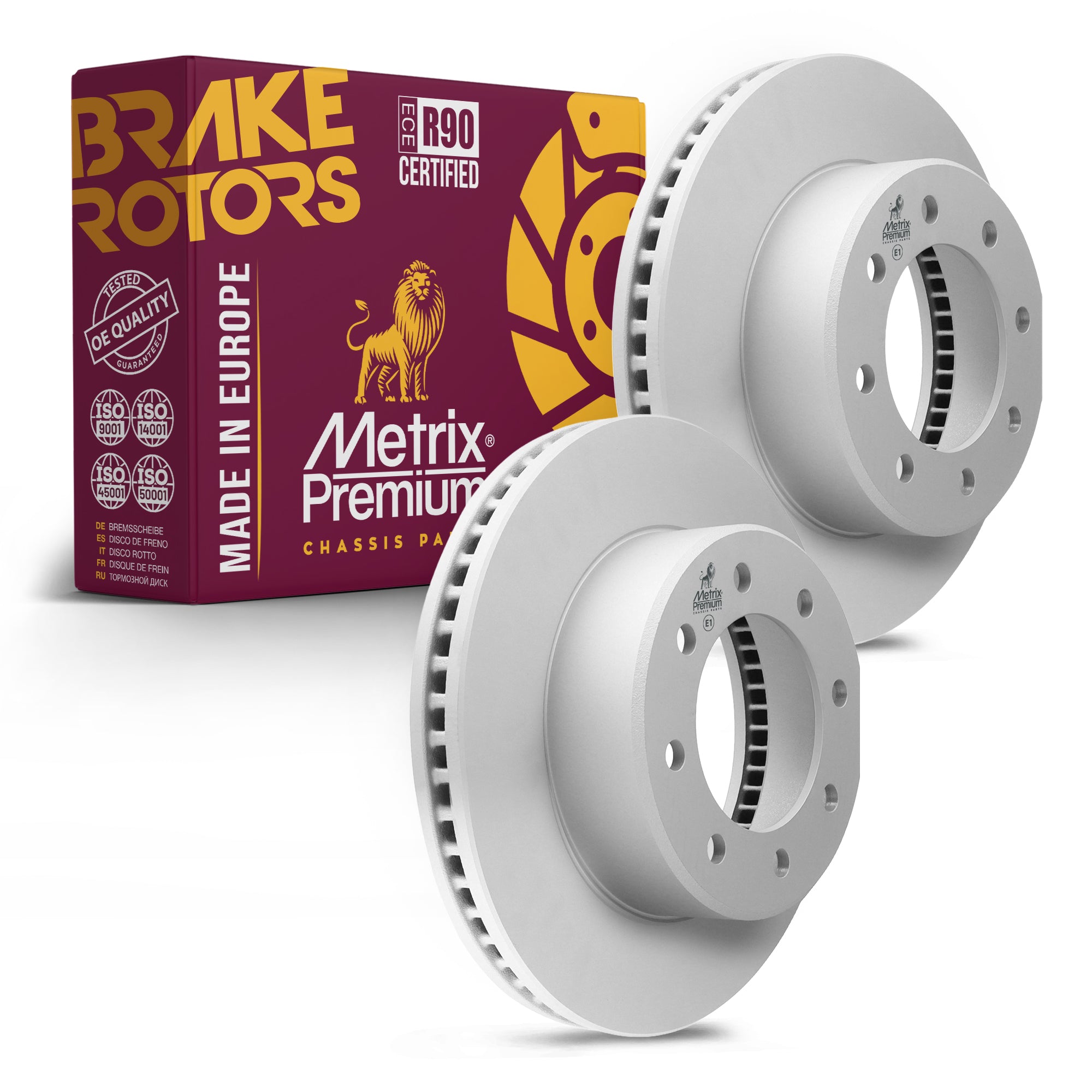 Metrix Premium Front Disc Brake Rotor Kit 92418MT OEM fit auto parts