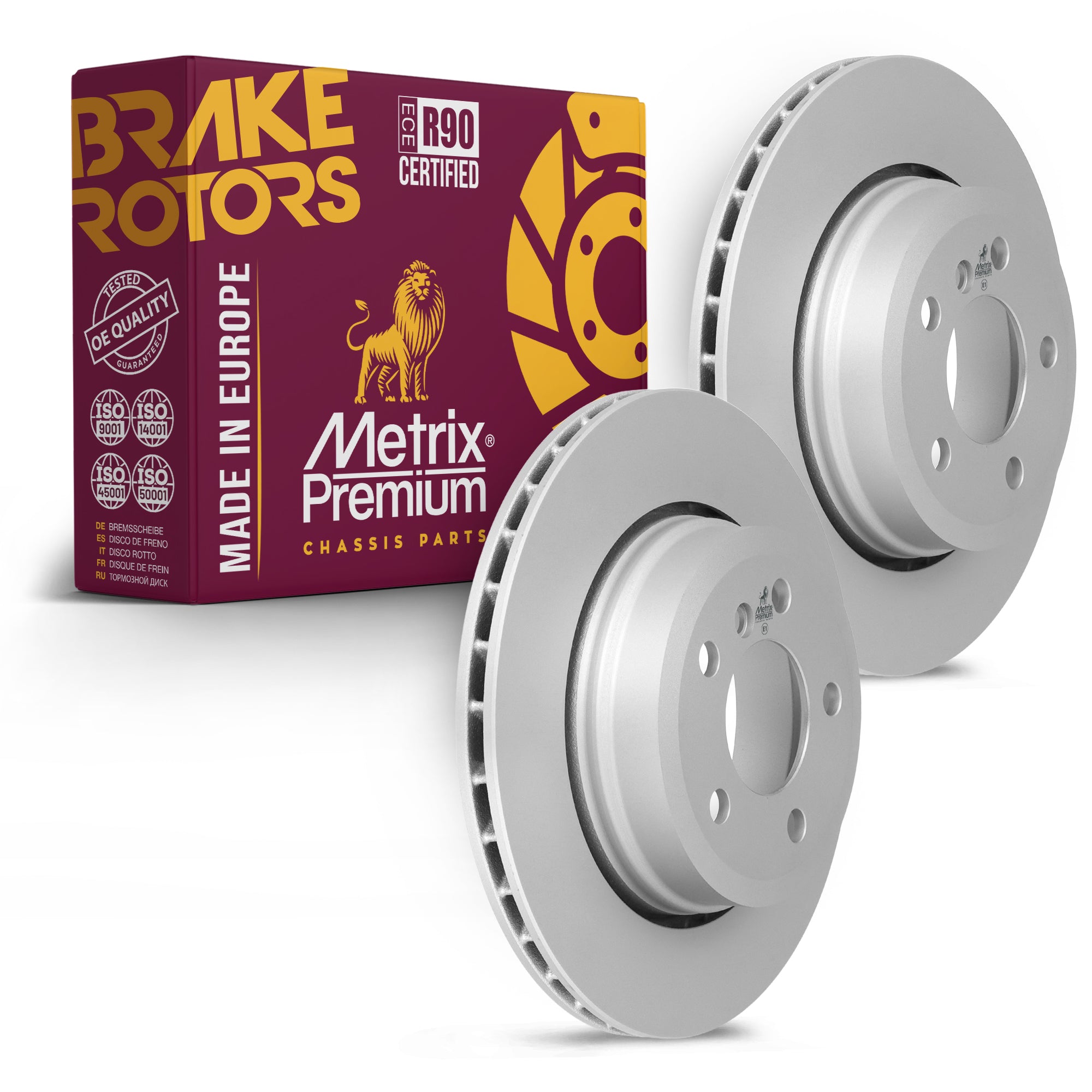 Metrix Premium Front Disc Brake Rotor Kit 92419MT OEM fit auto parts