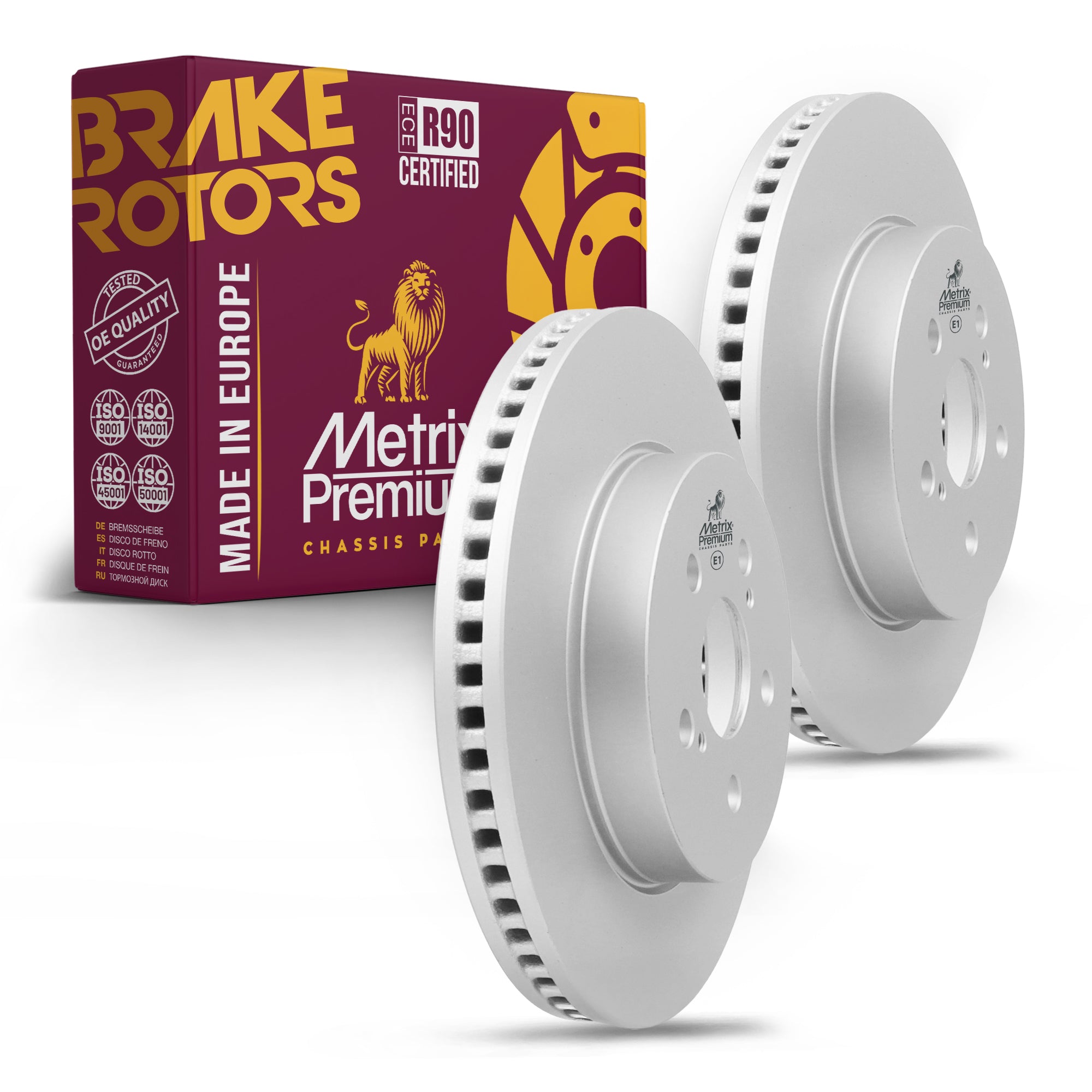 Metrix Premium Front Disc Brake Rotor Kit 92423MT OEM fit auto parts