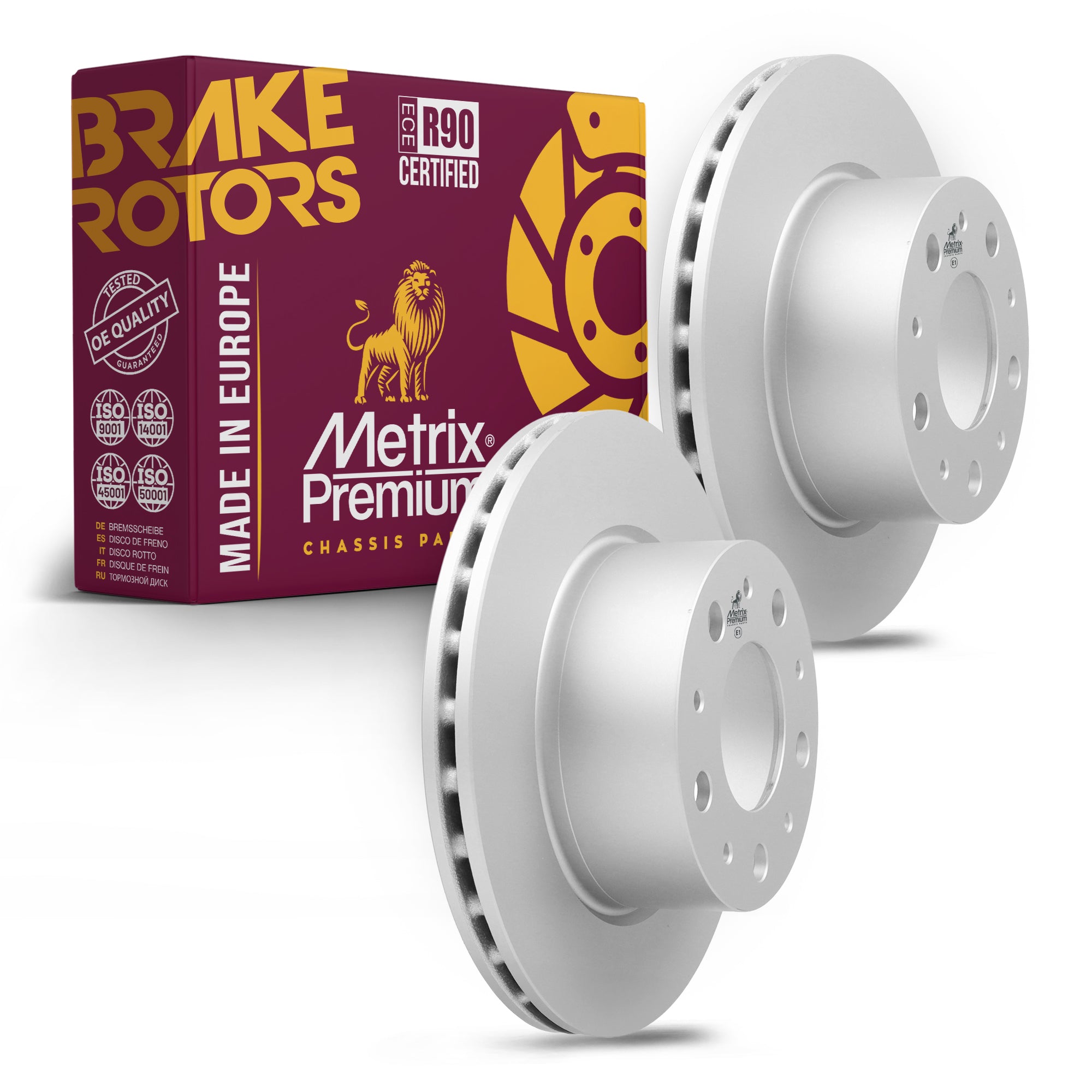 Metrix Premium Rear Disc Brake Rotor Kit 92425MT OEM fit auto parts